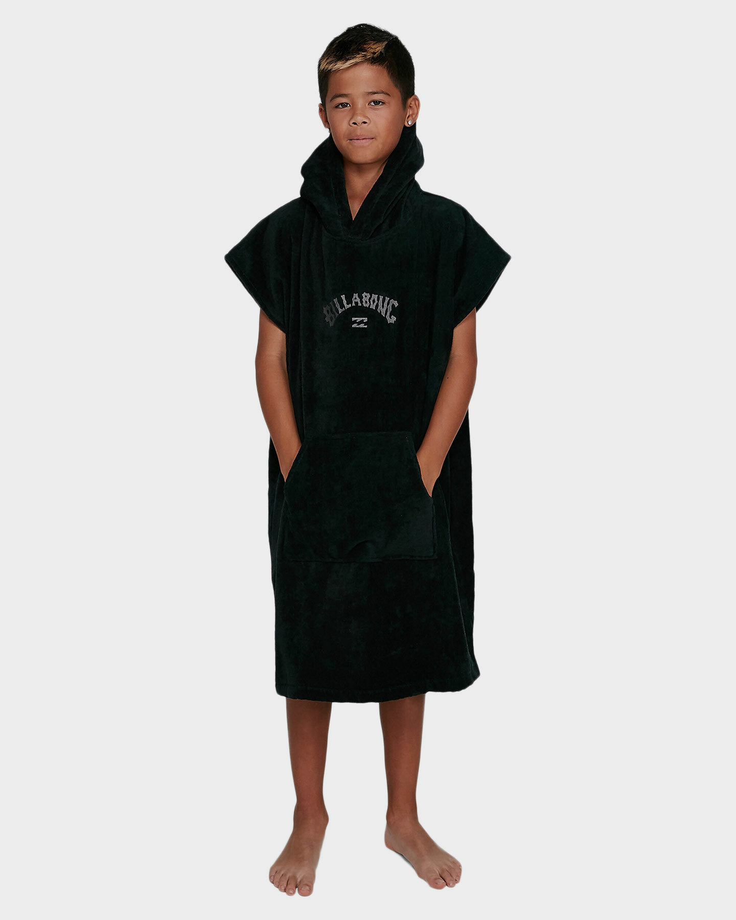BILLABONG men Hooded TOWEL BLACK-SURF Poncho 