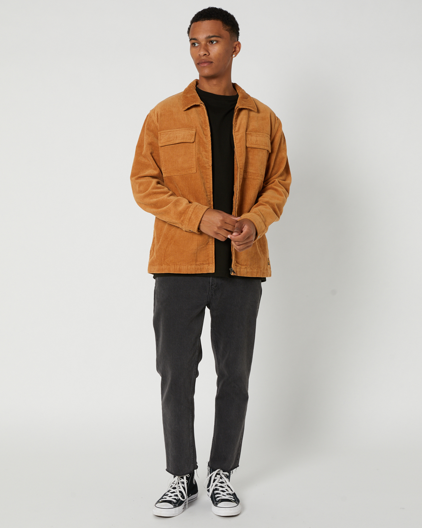 Depactus Ethan Cord Gas Jacket - Tan | SurfStitch