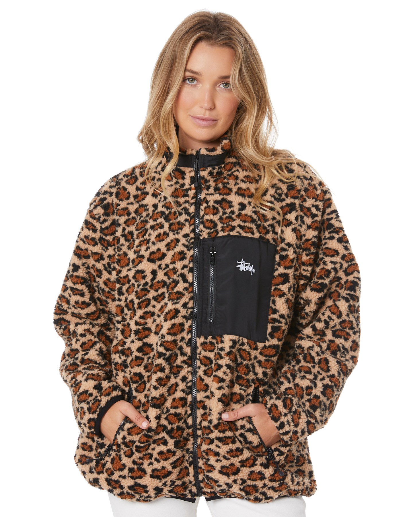 stussy leopard mesh zip jacket レオパード 公式サイト通販 - www