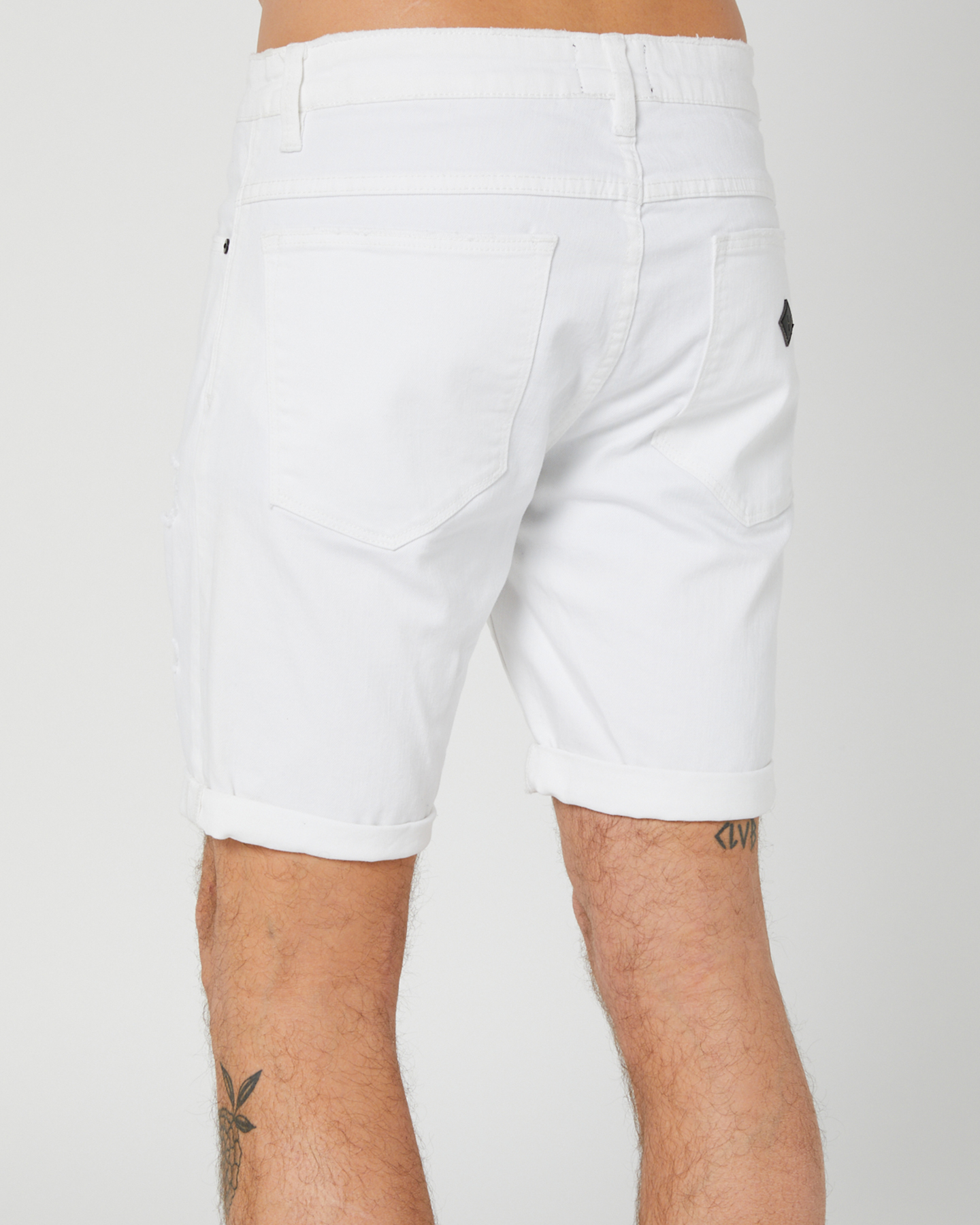 Abrand A Dropped Skinny Mens Denim Short Rogue White SurfStitch