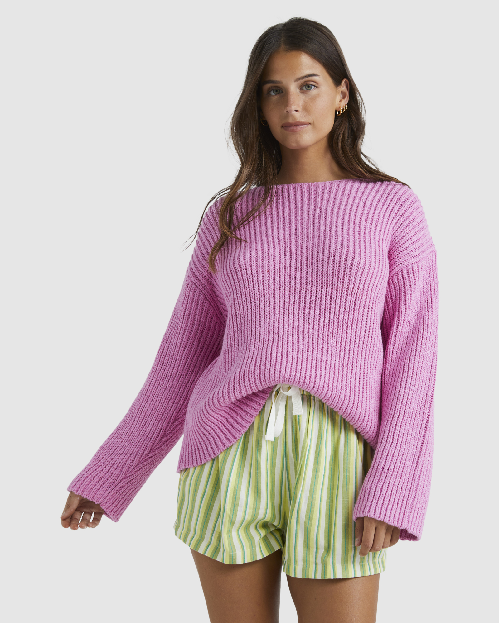 Billabong Moon Wave Sweater Lush Lilac SurfStitch
