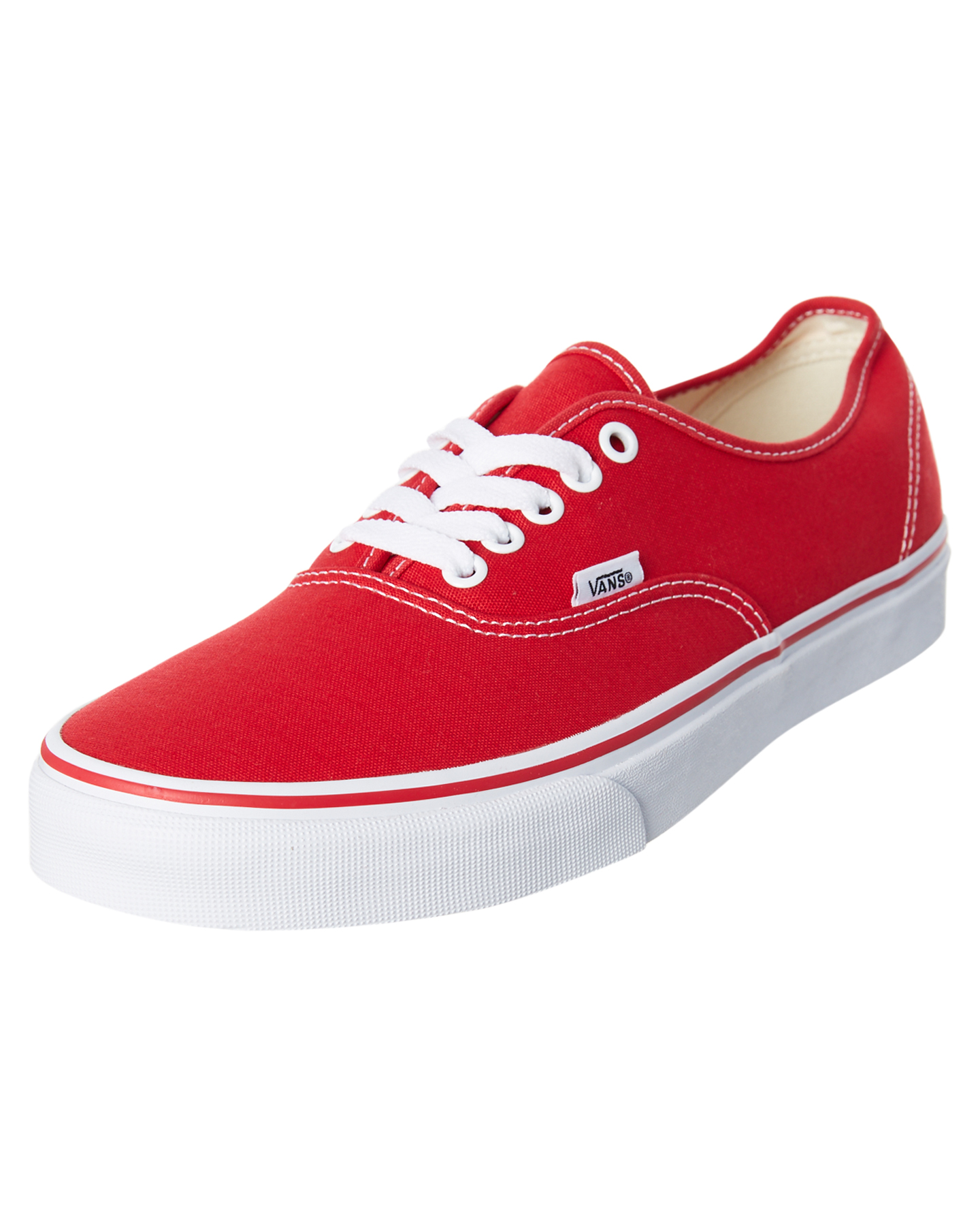 Vans Womens Authentic Shoe - Red | SurfStitch Red Vans Shoes For Girls