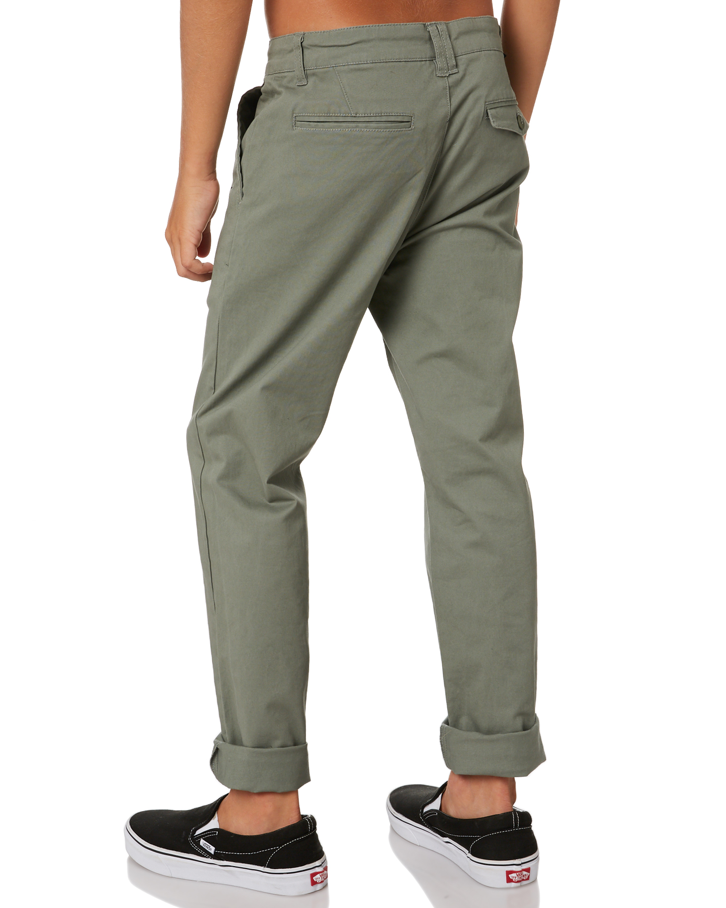 Swell Boys Tempest Chino Pant - Teens - Military | SurfStitch