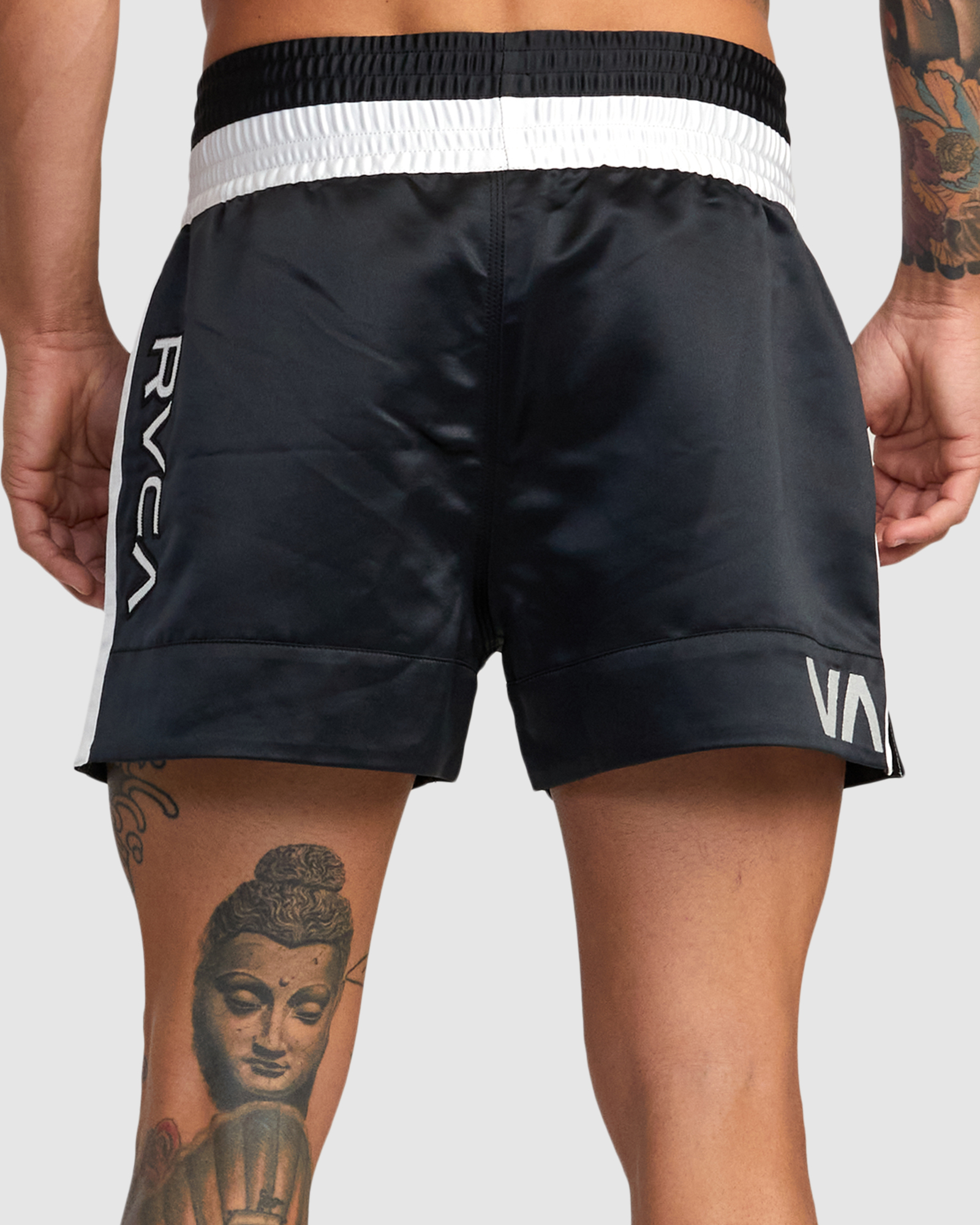 Rvca Rvca Muay Thai Boxing Shorts 15 Inch - Black | SurfStitch