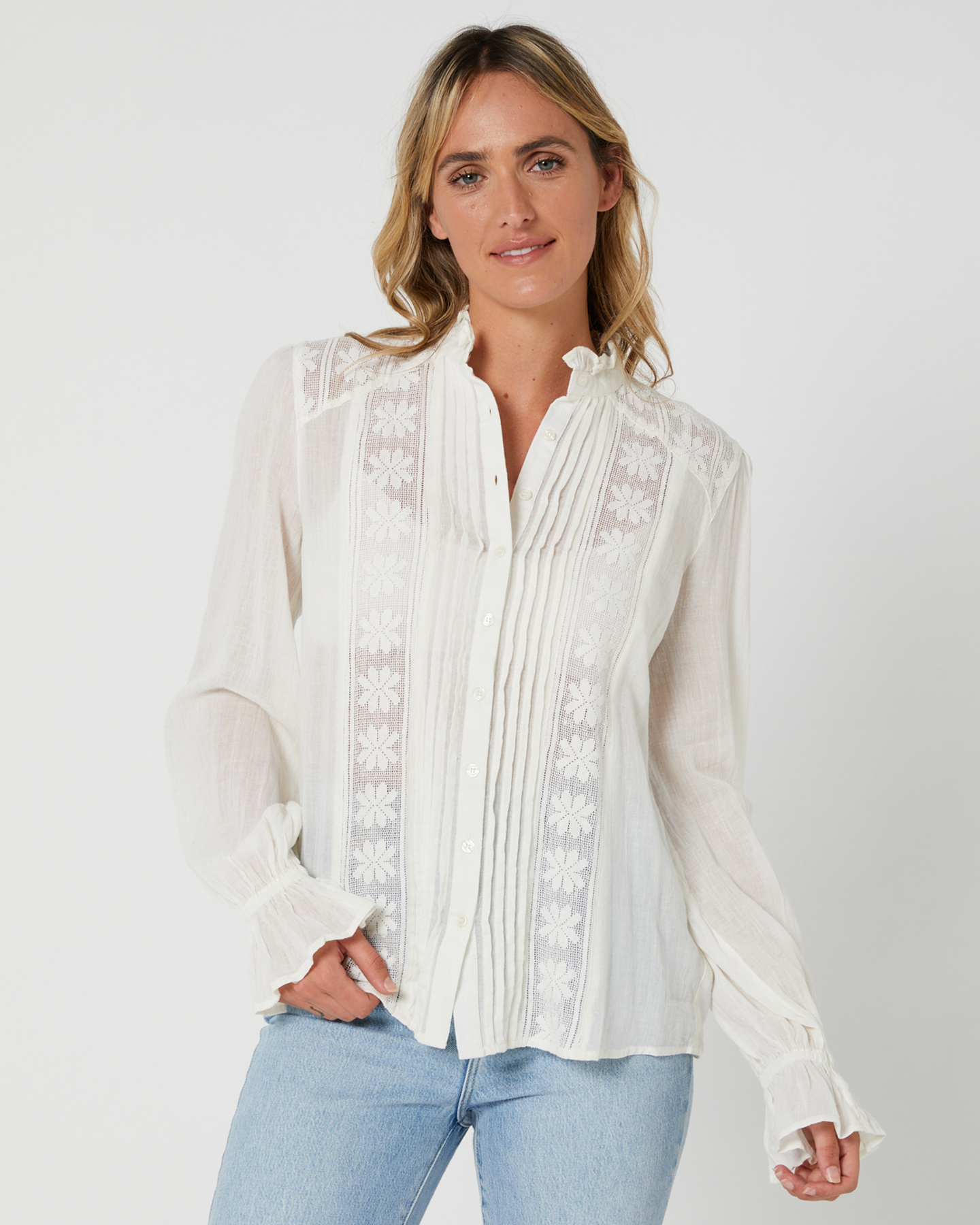 All About Eve Louisa Top - White | SurfStitch