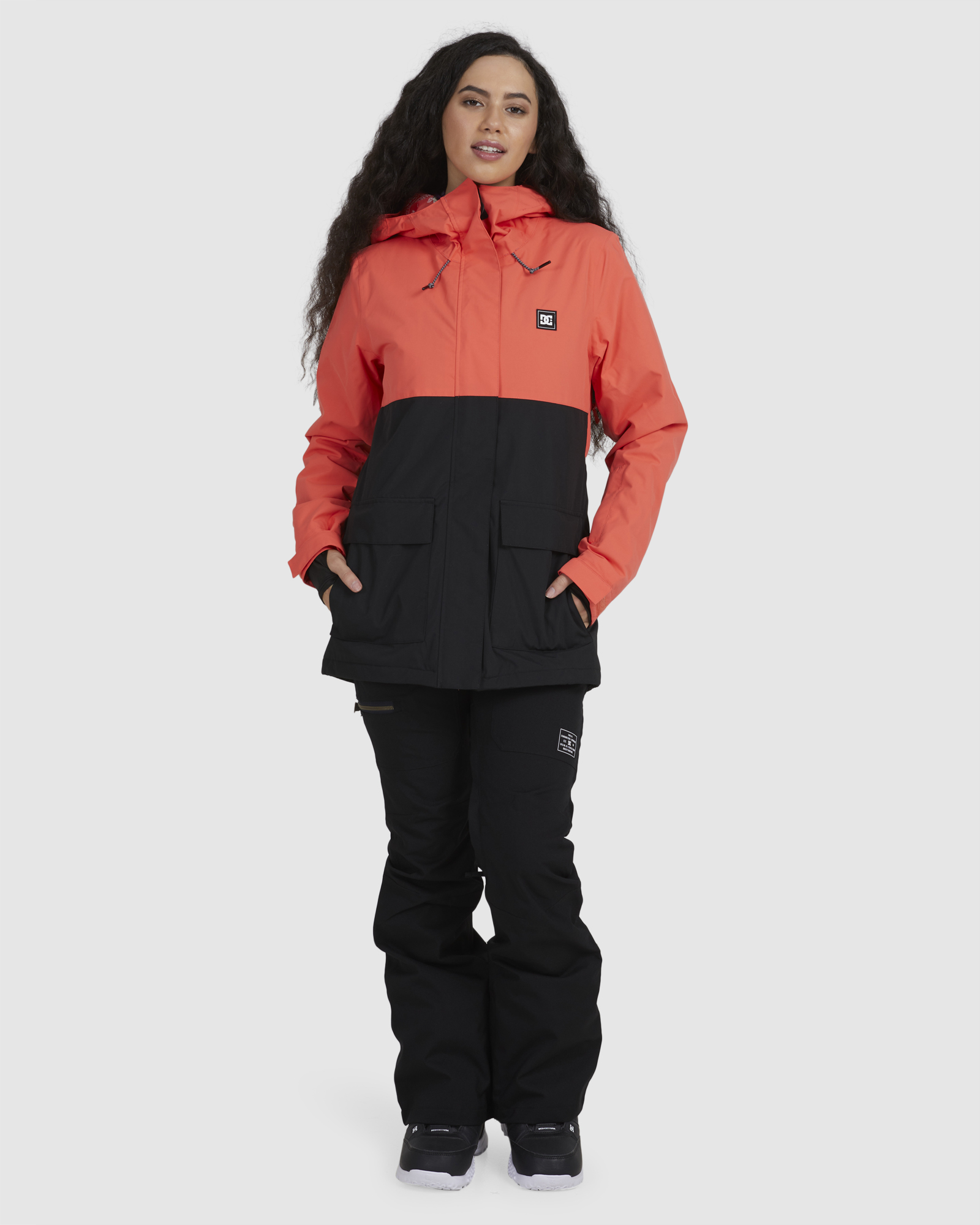 Dc Shoes Womens Cruiser Snowboard Jacket Hot Coral SurfStitch