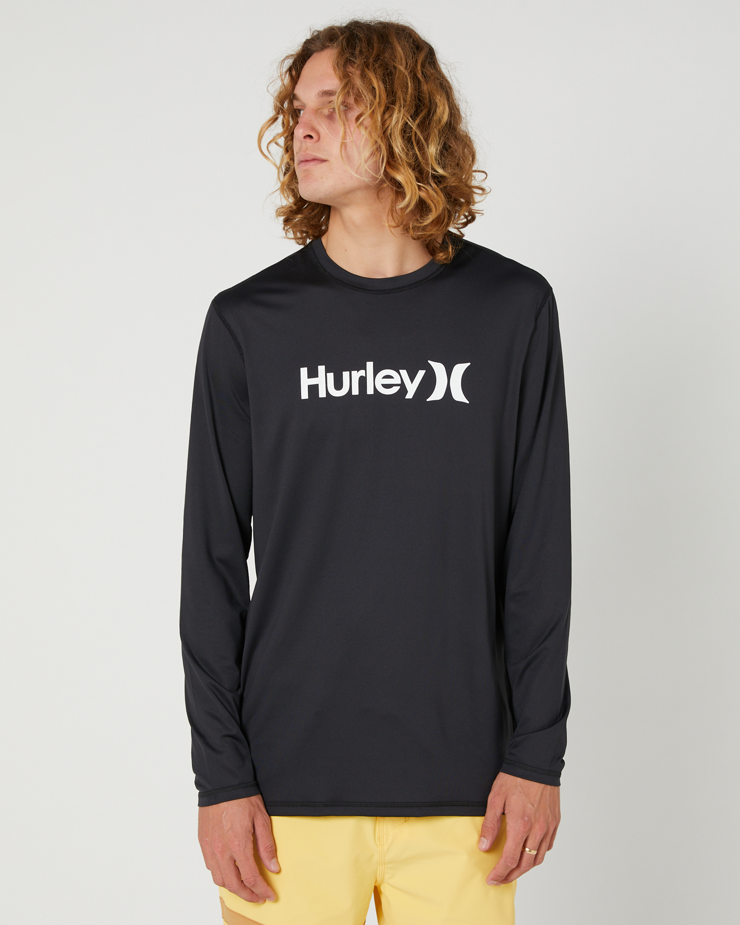 kanaal Moeras Afhankelijk Hurley One And Only Surf Shirt Ls Rash Vest - Black | SurfStitch