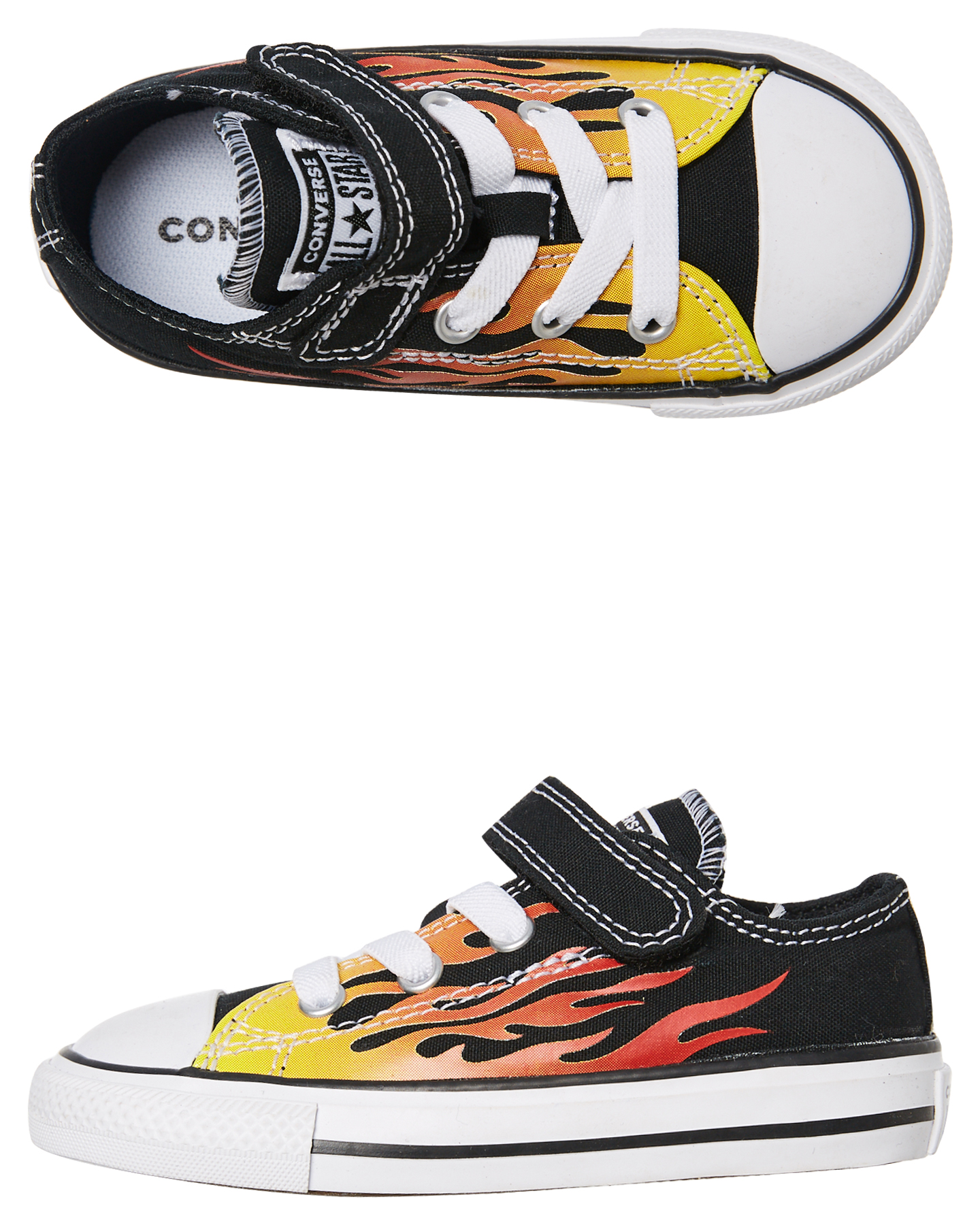 converse flame shoes