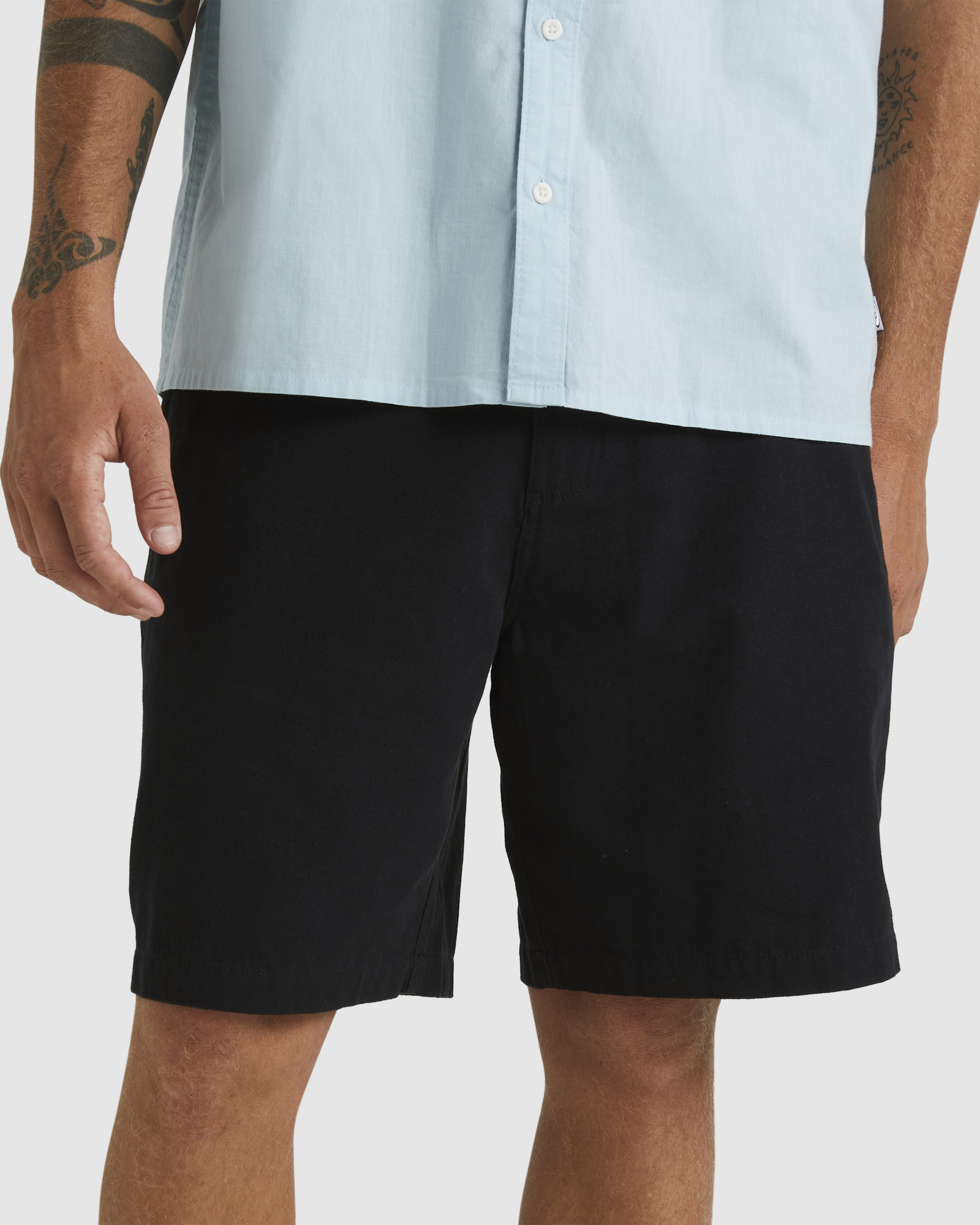 Quiksilver Mens Modular 20 Inch Carpenter Walk Shorts Black SurfStitch