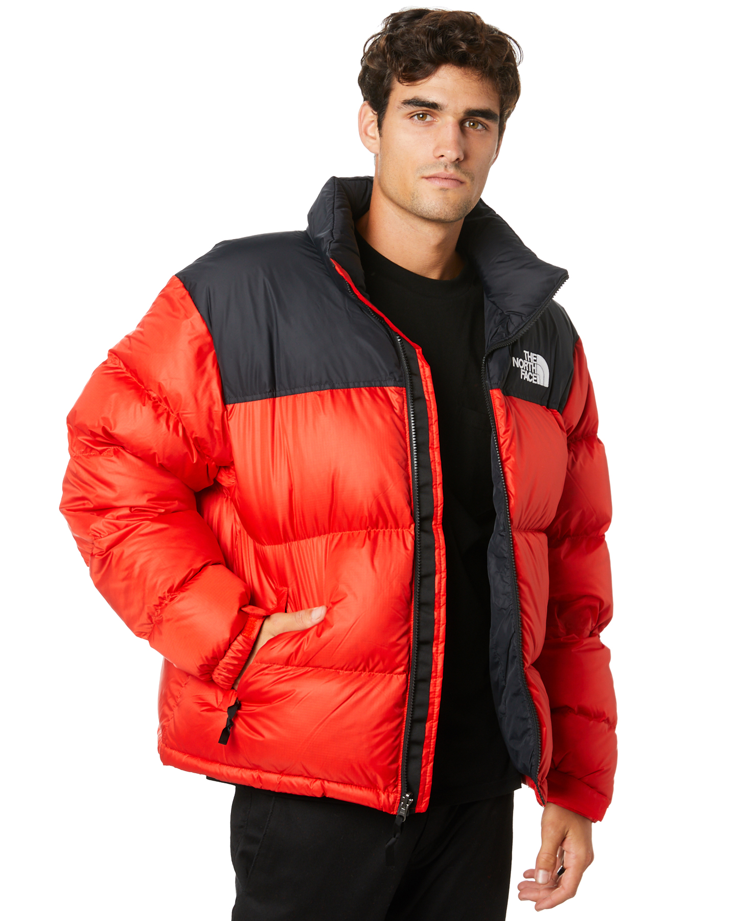 north face fiery red jacket