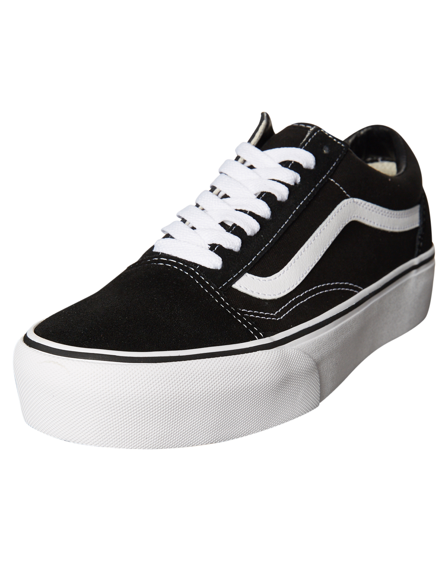 Vans Old Skool Platform Womens Sneaker - Black White | SurfStitch