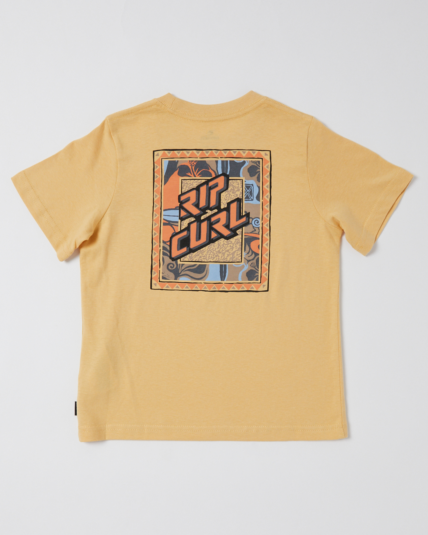 Rip Curl Static Youth Logo Tee - Boy - Washed Yellow | SurfStitch