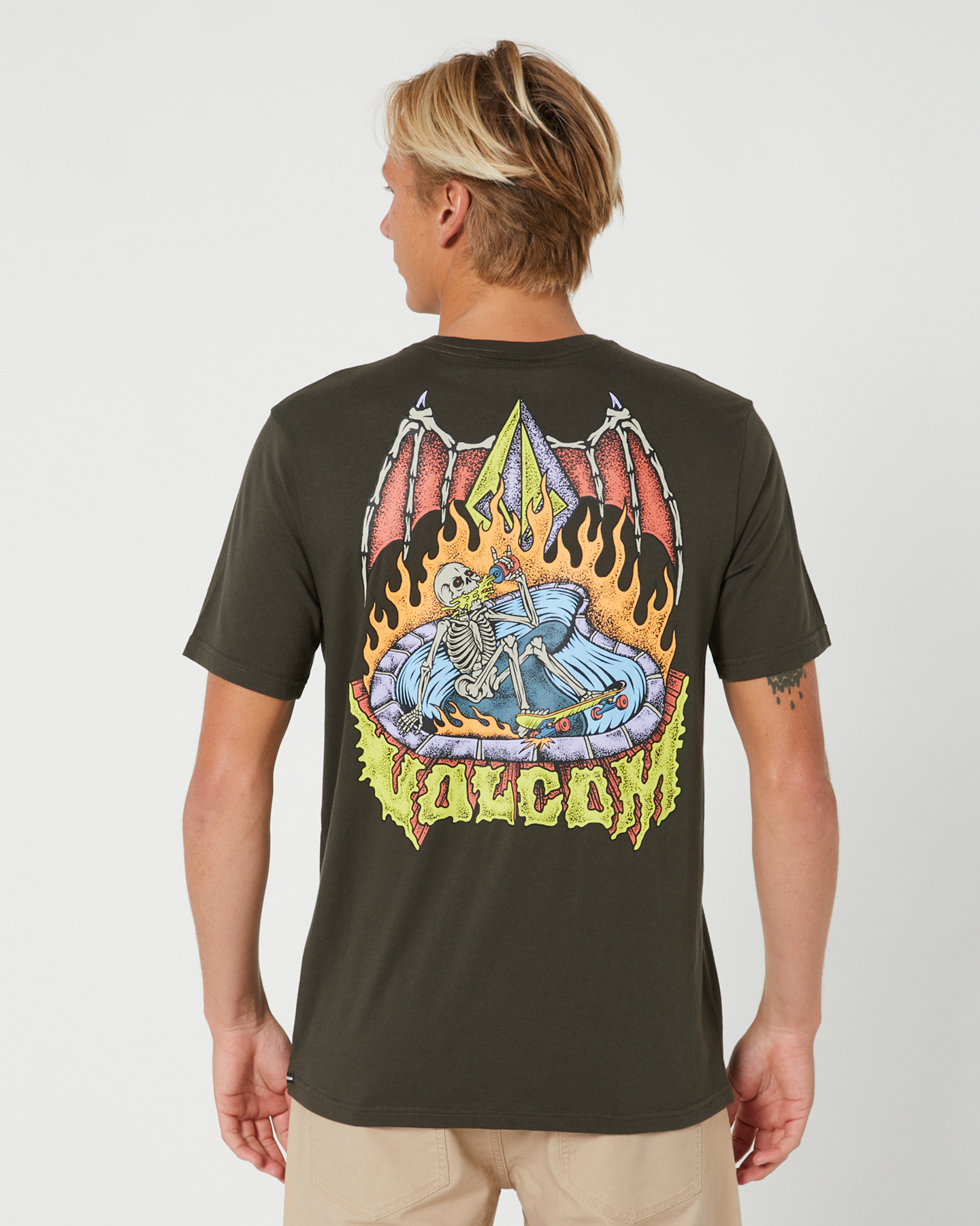 Volcom Hessian Mens Ss Tee - Washed Black | SurfStitch