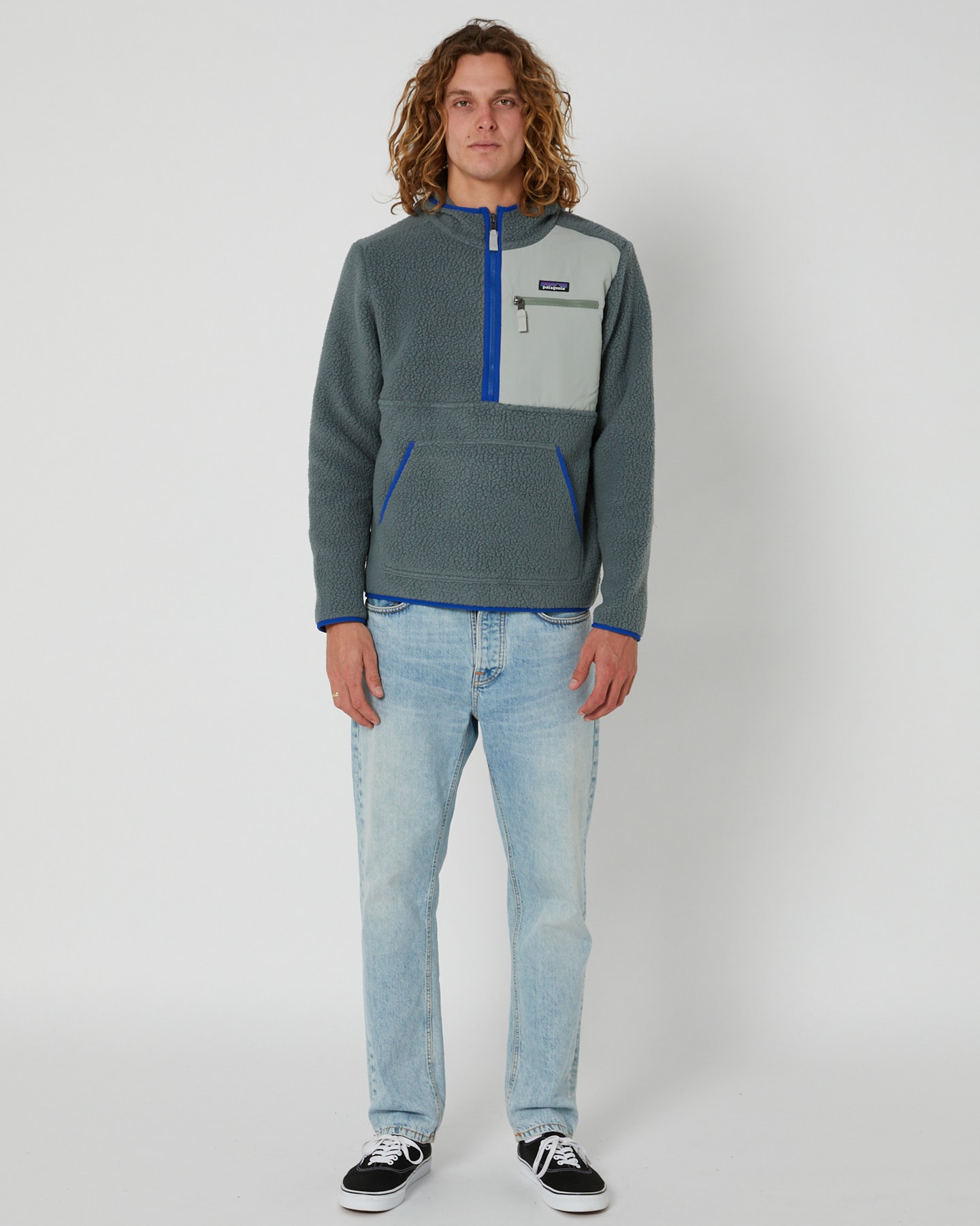 Patagonia Men s Retro Pile Pullover Tidepool Blue SurfStitch