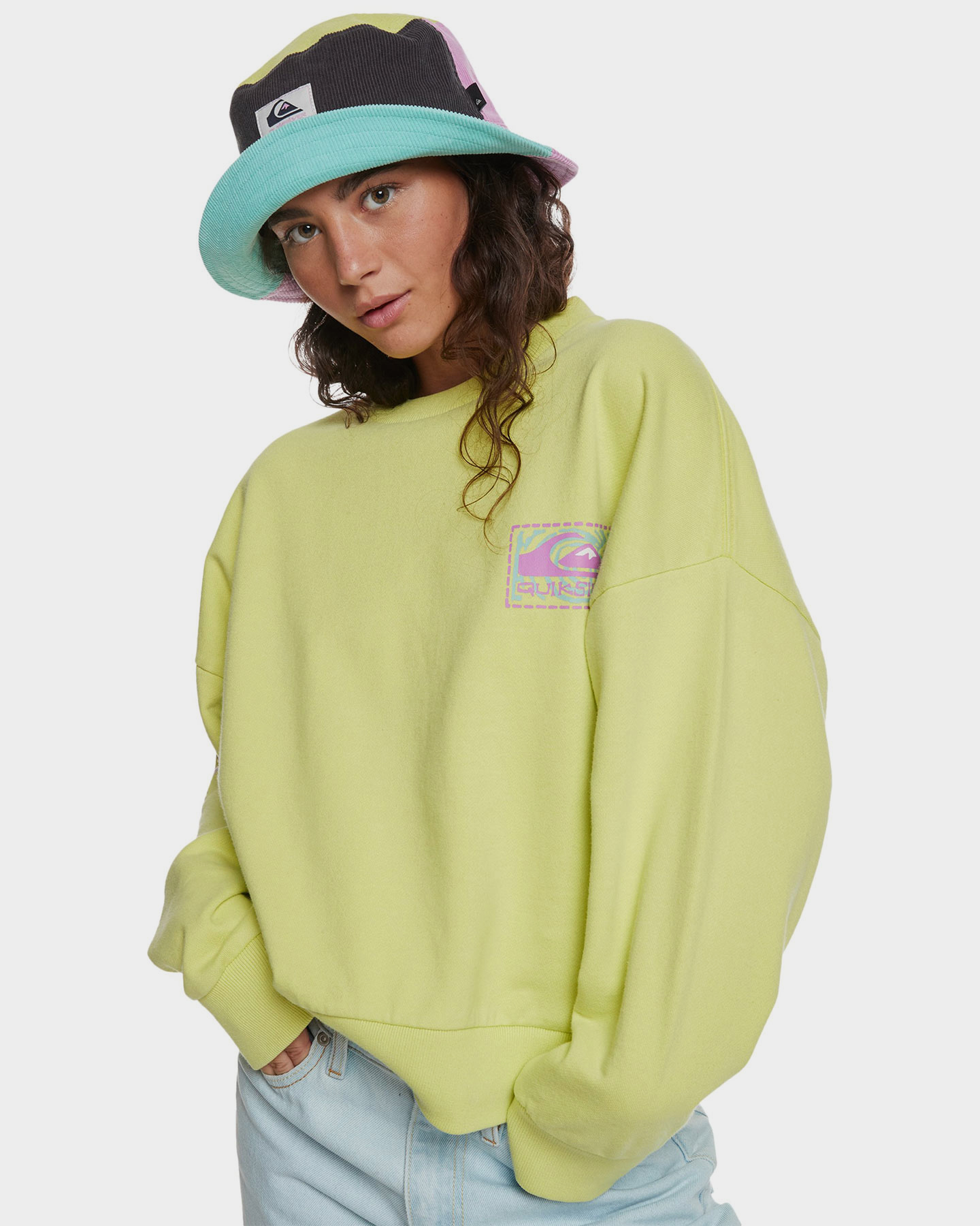 Quiksilver Colorful History Sweatshirt Limeade SurfStitch