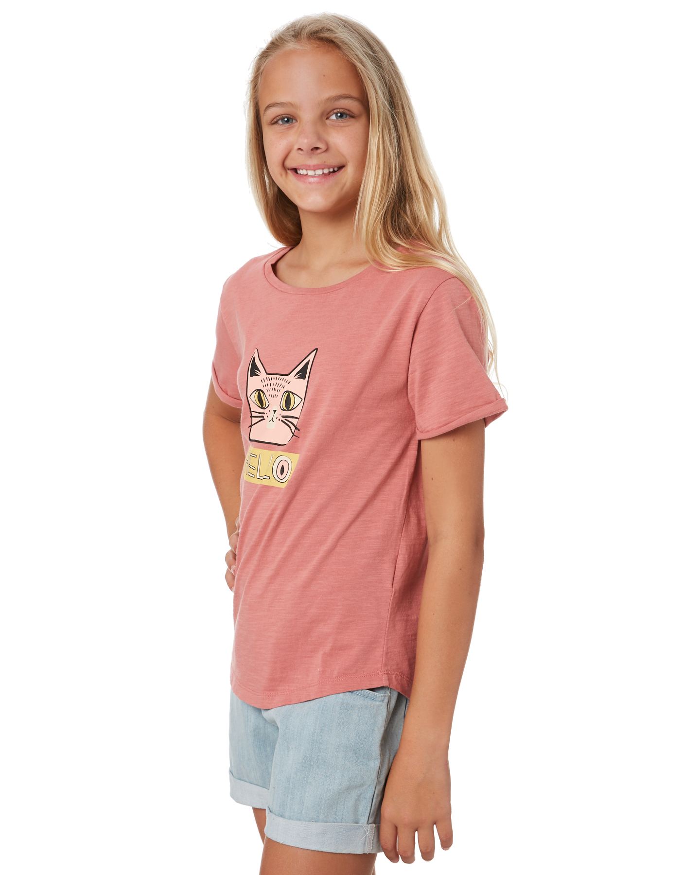 Swell Girls Holly Ss T Shirt - Teens - Pink | SurfStitch