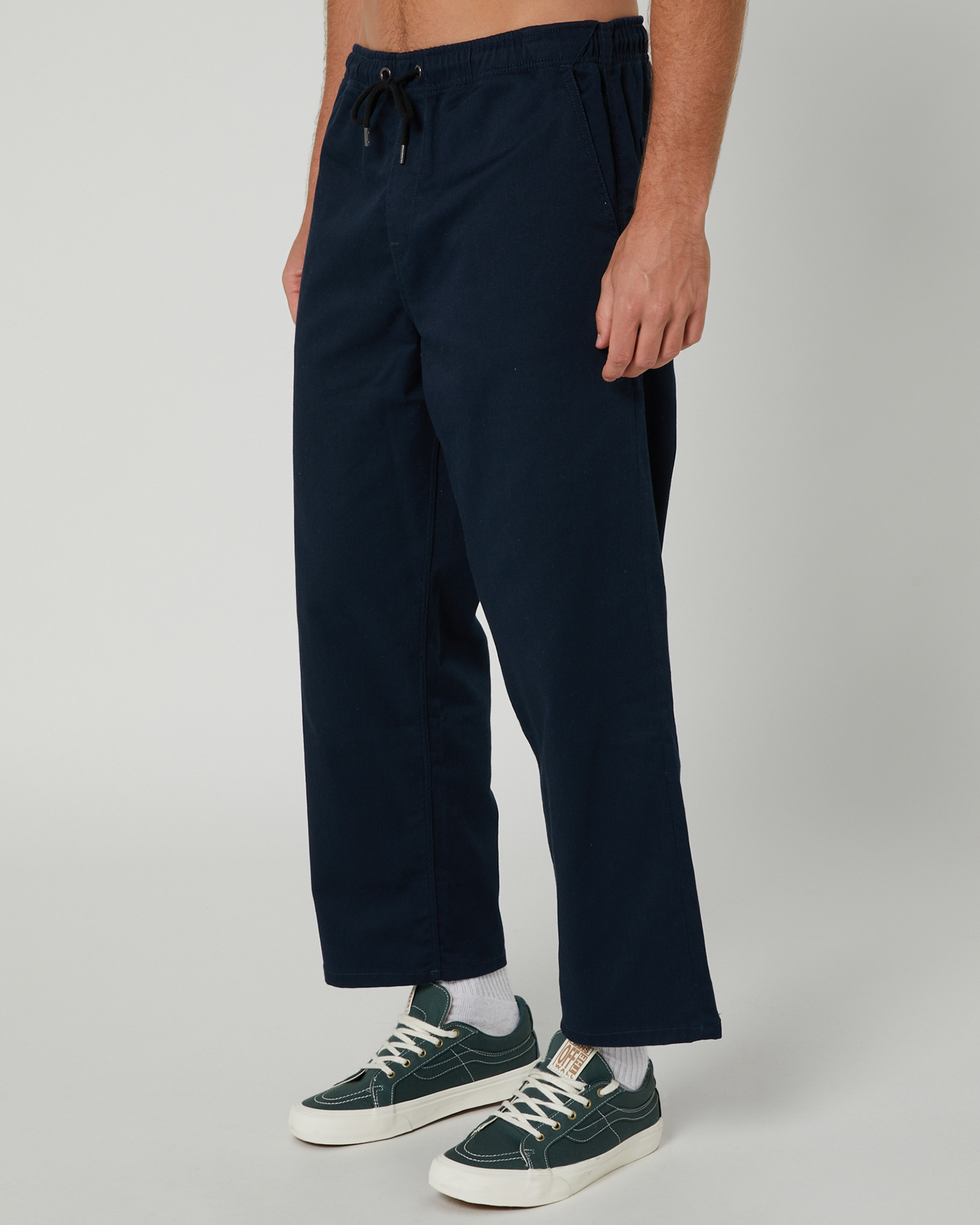 Volcom Outer Spaced Solid Elastic Waist Mens Pant - Navy | SurfStitch