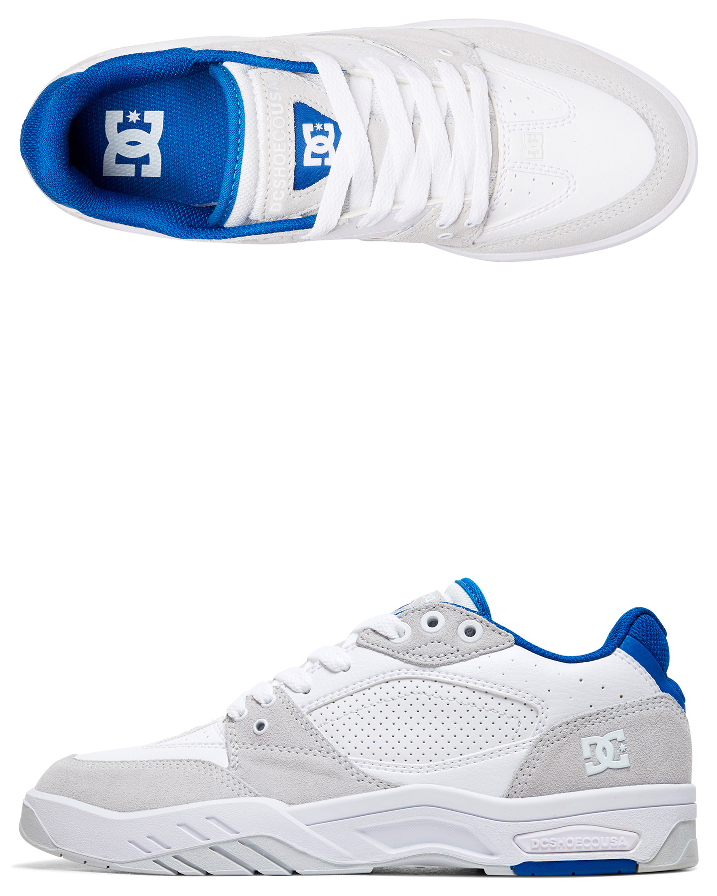 dc shoes blue and white