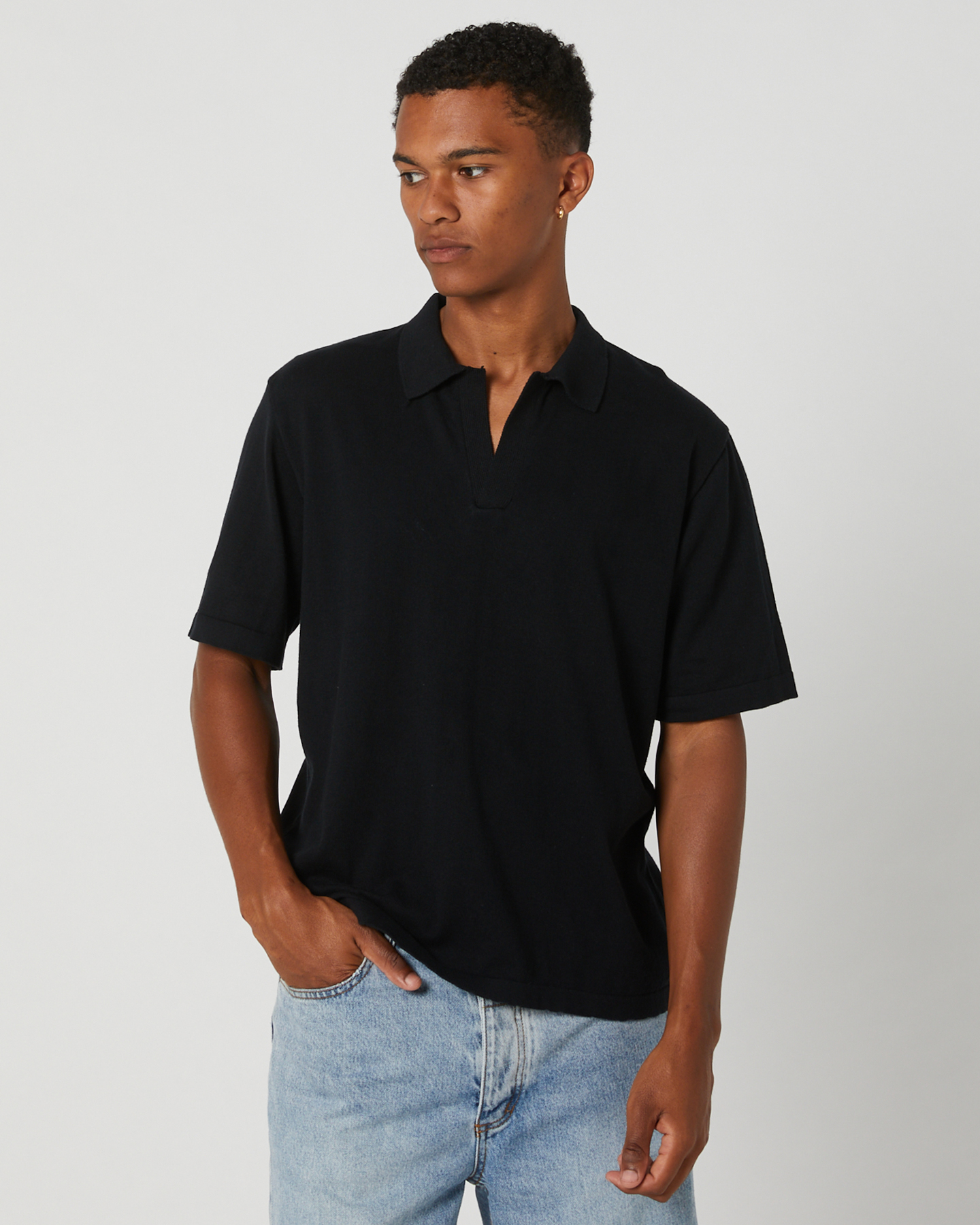 Silent Theory Knit Polo - Black | SurfStitch