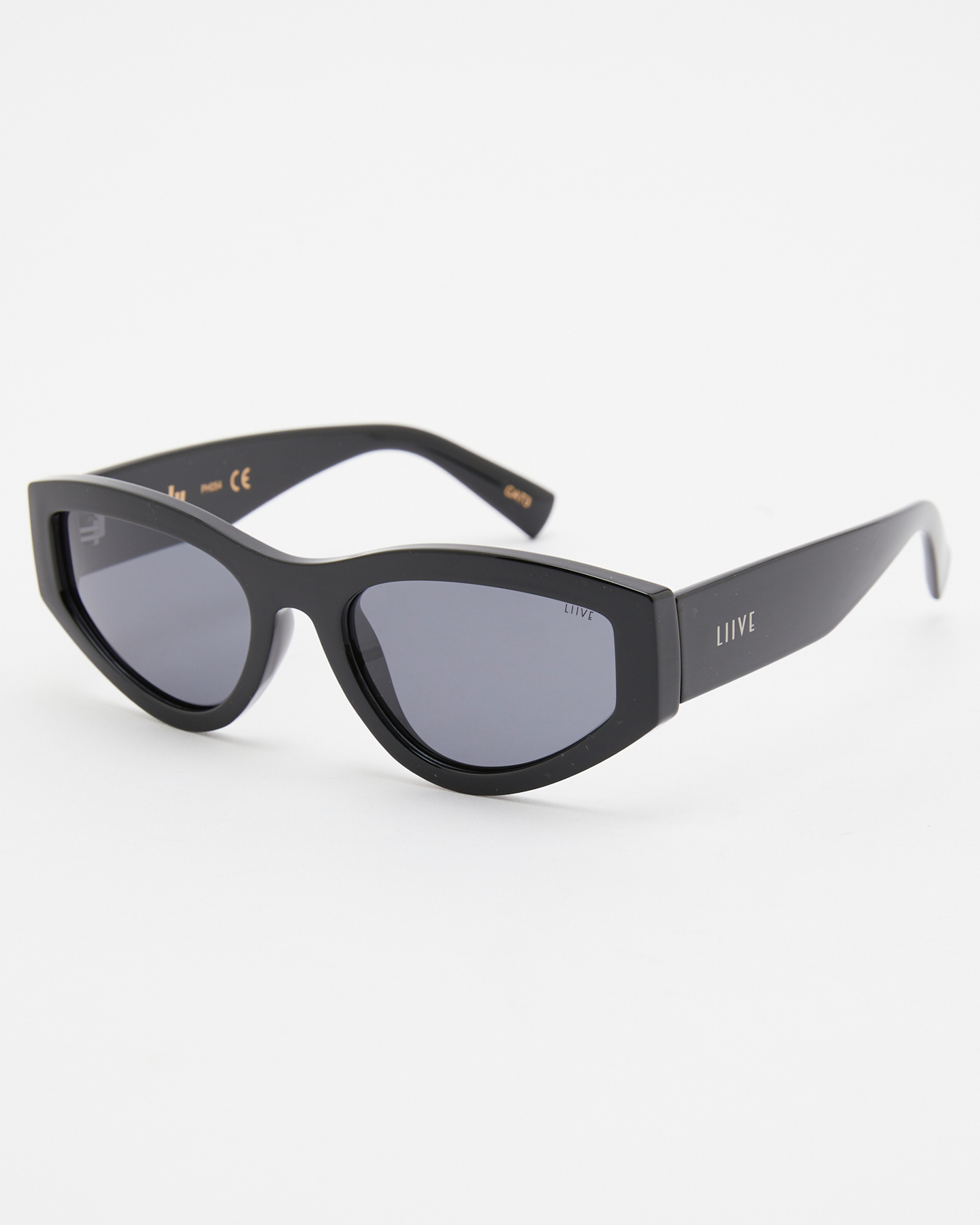 Liive Vision Brooksy Lulu Sunglasses - Polar Matt Black | SurfStitch
