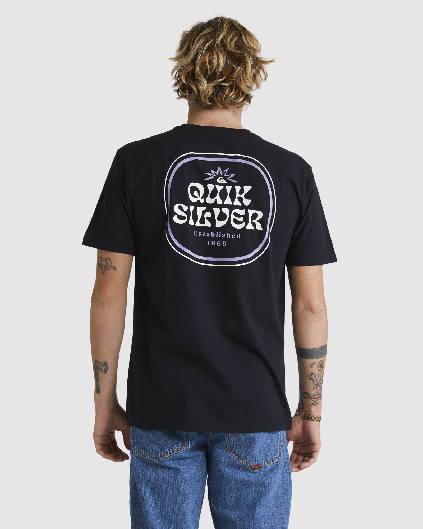 Quiksilver Mens Framed Ss Tee - Black | SurfStitch