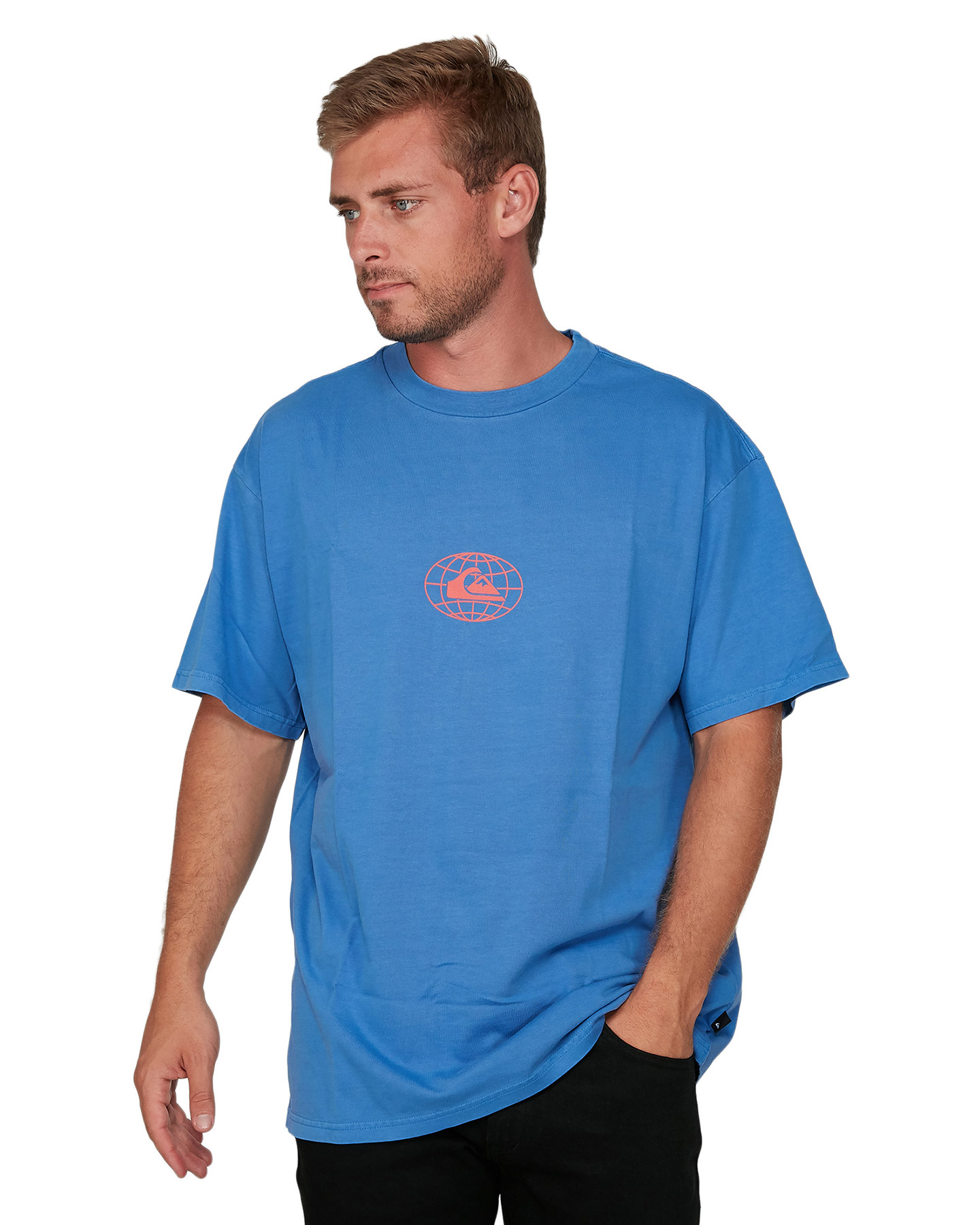 Quiksilver Mens Global Groove T Shirt - Dazzling Blue | SurfStitch