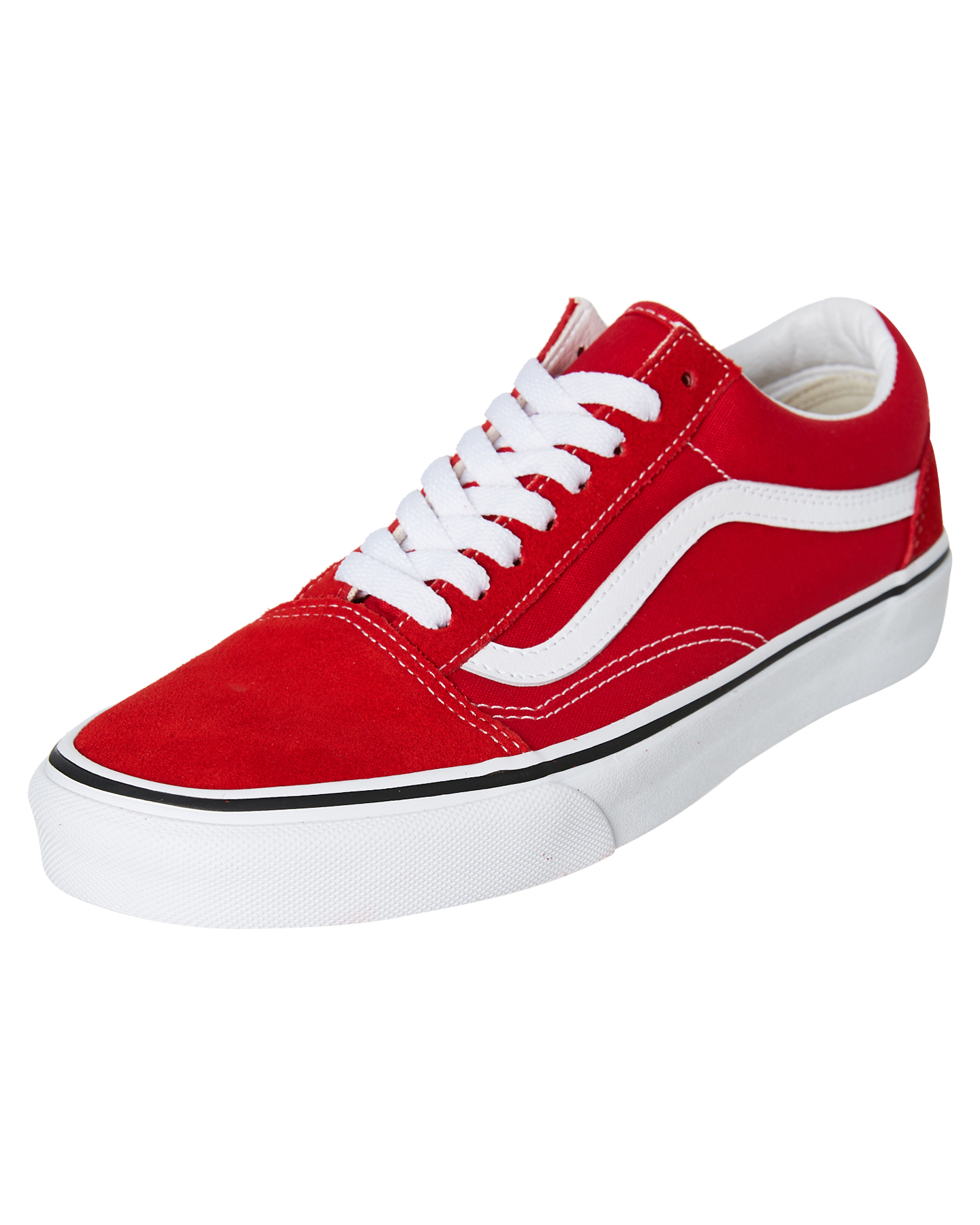 Vans Womens Old Skool Shoe - Racing Red | SurfStitch
 Red Vans Shoes For Girls