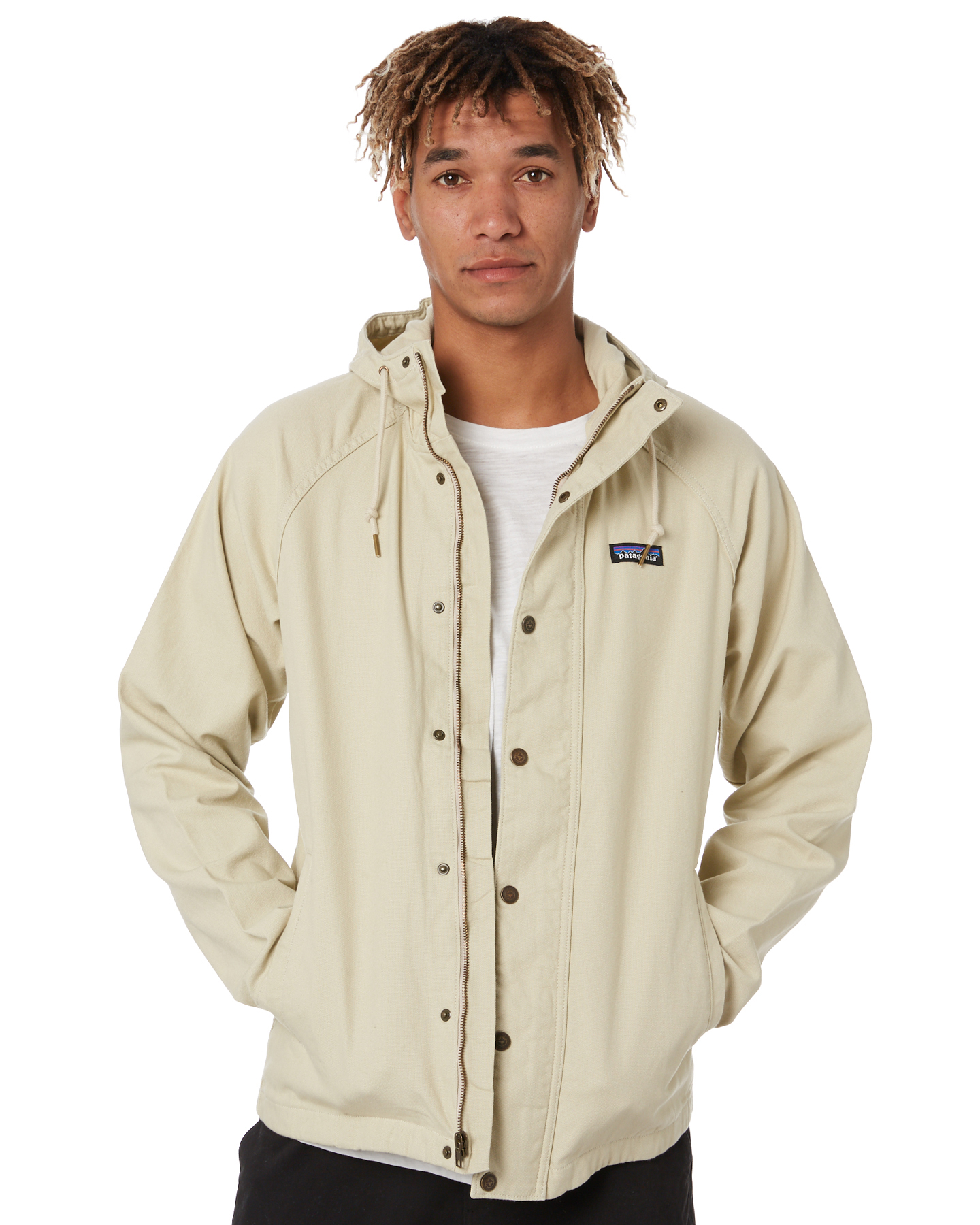 Patagonia Organic Cotton Canvas Mens Jacket - Pelican | SurfStitch