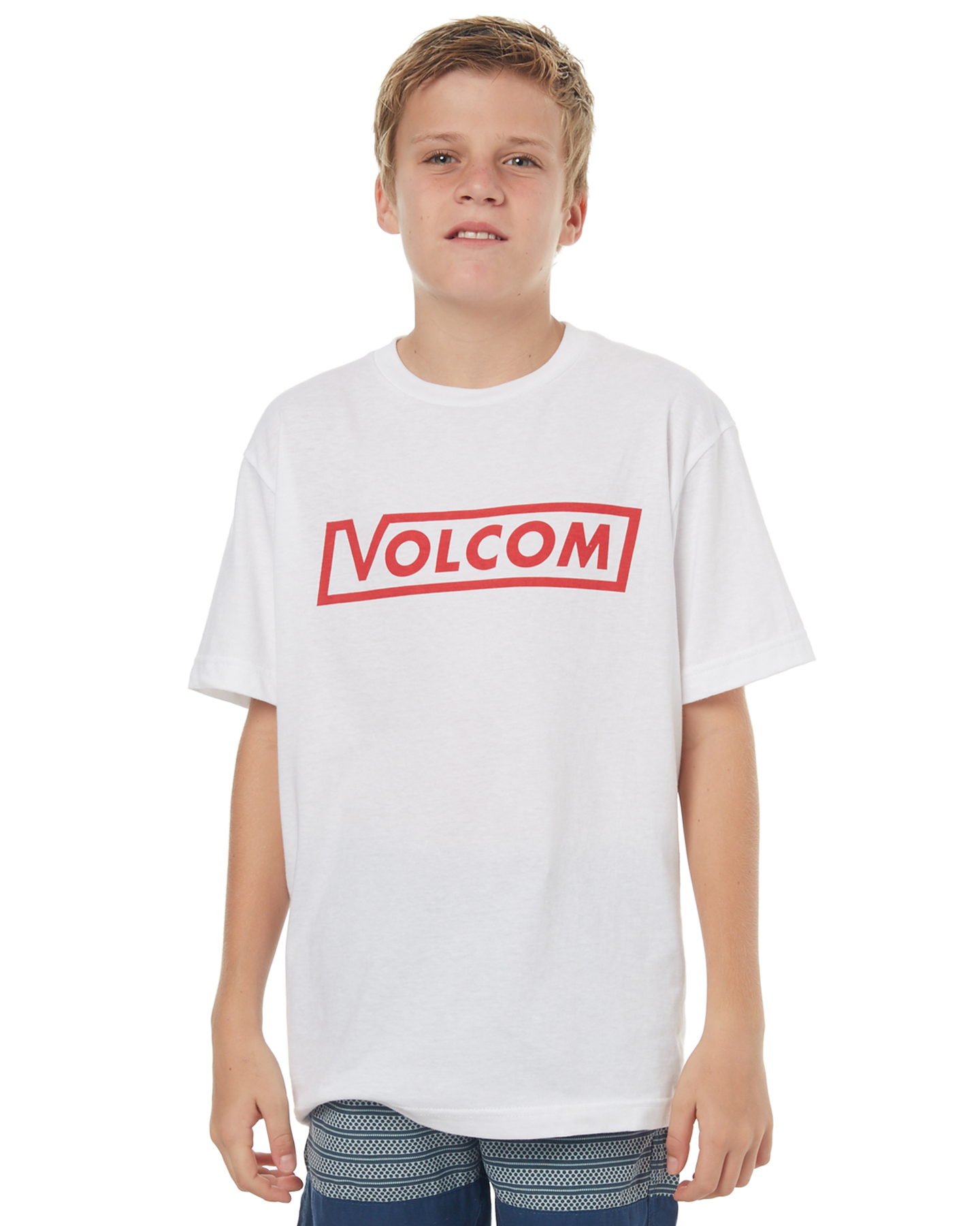 Volcom Kids Boys Volcom Corp Tee - White | SurfStitch