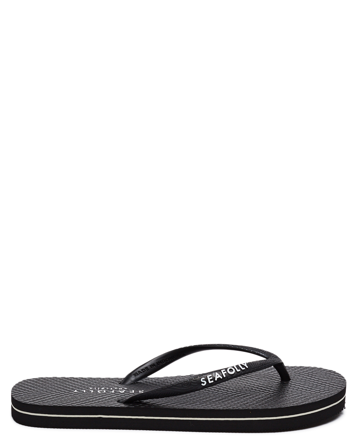 Seafolly Womens Walk About Divine Thong - Black | SurfStitch