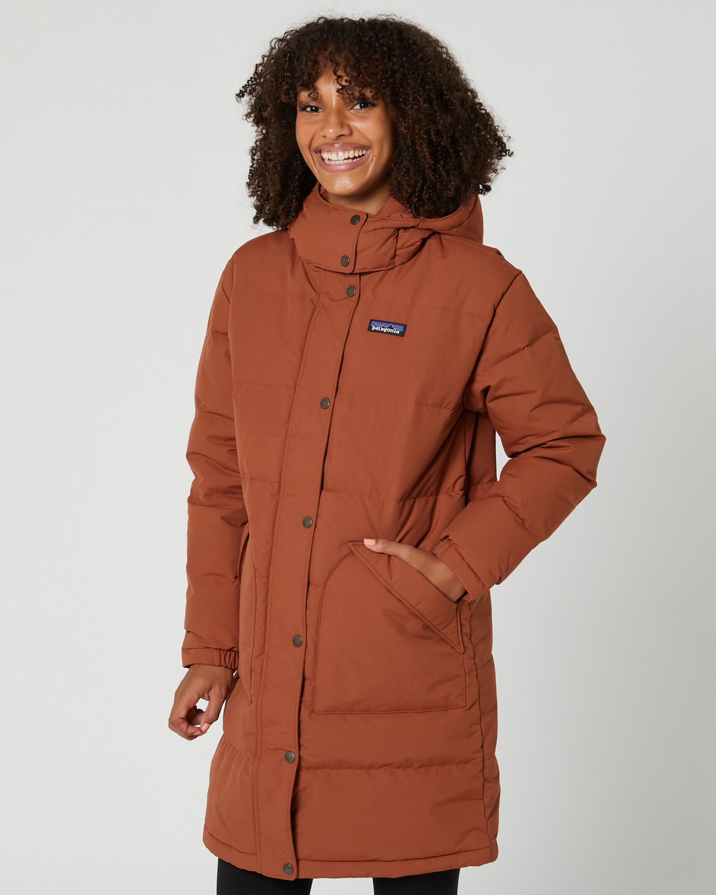 Patagonia Womens Downdrift Parka Sisu Brown SurfStitch
