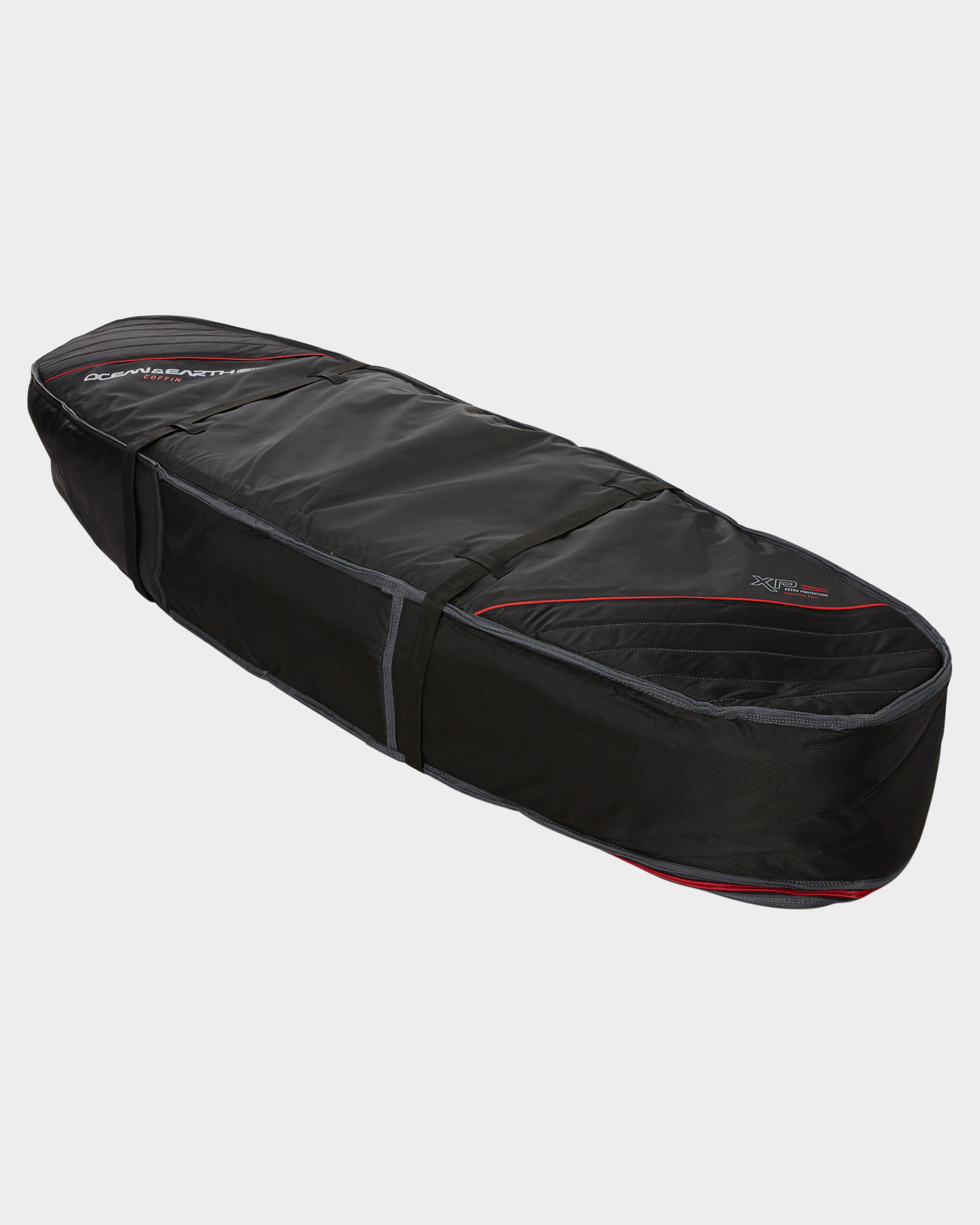 Ocean And Earth 6Ft6 Quad Coffin Shortboard Cover - Black Red | SurfStitch