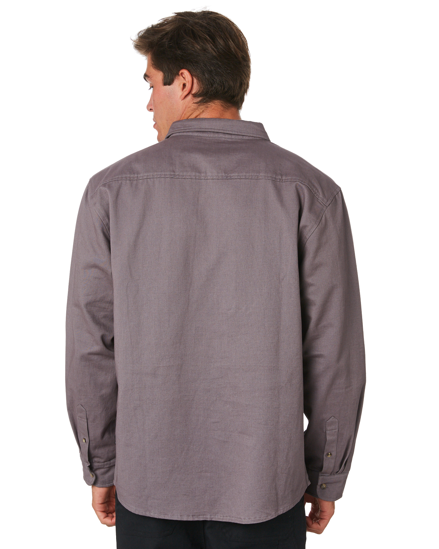 Lower Hustler Mens Ls Shirt - Slate Grey | SurfStitch