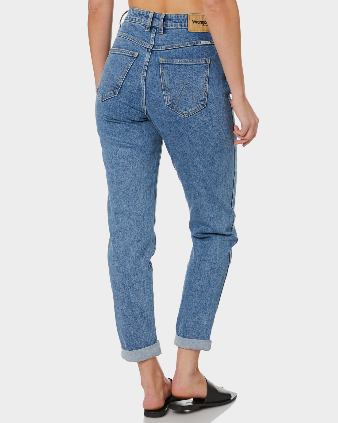 Wrangler Tyler Womens Mom Jean - Isla Blue | SurfStitch