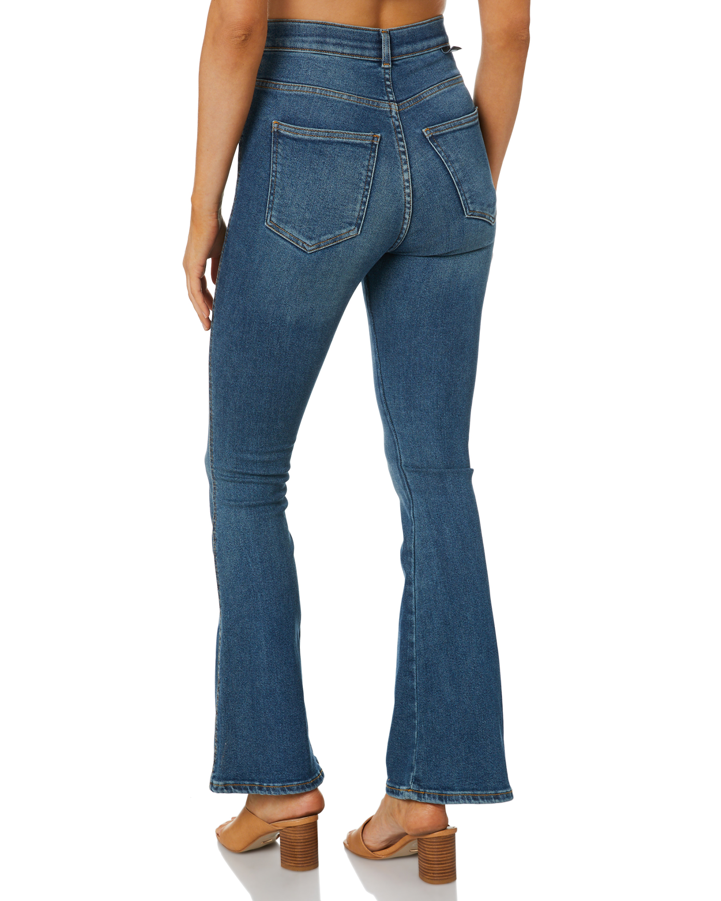 Dr Denim Moxy Flare Jean - Eastcoast Blue | SurfStitch