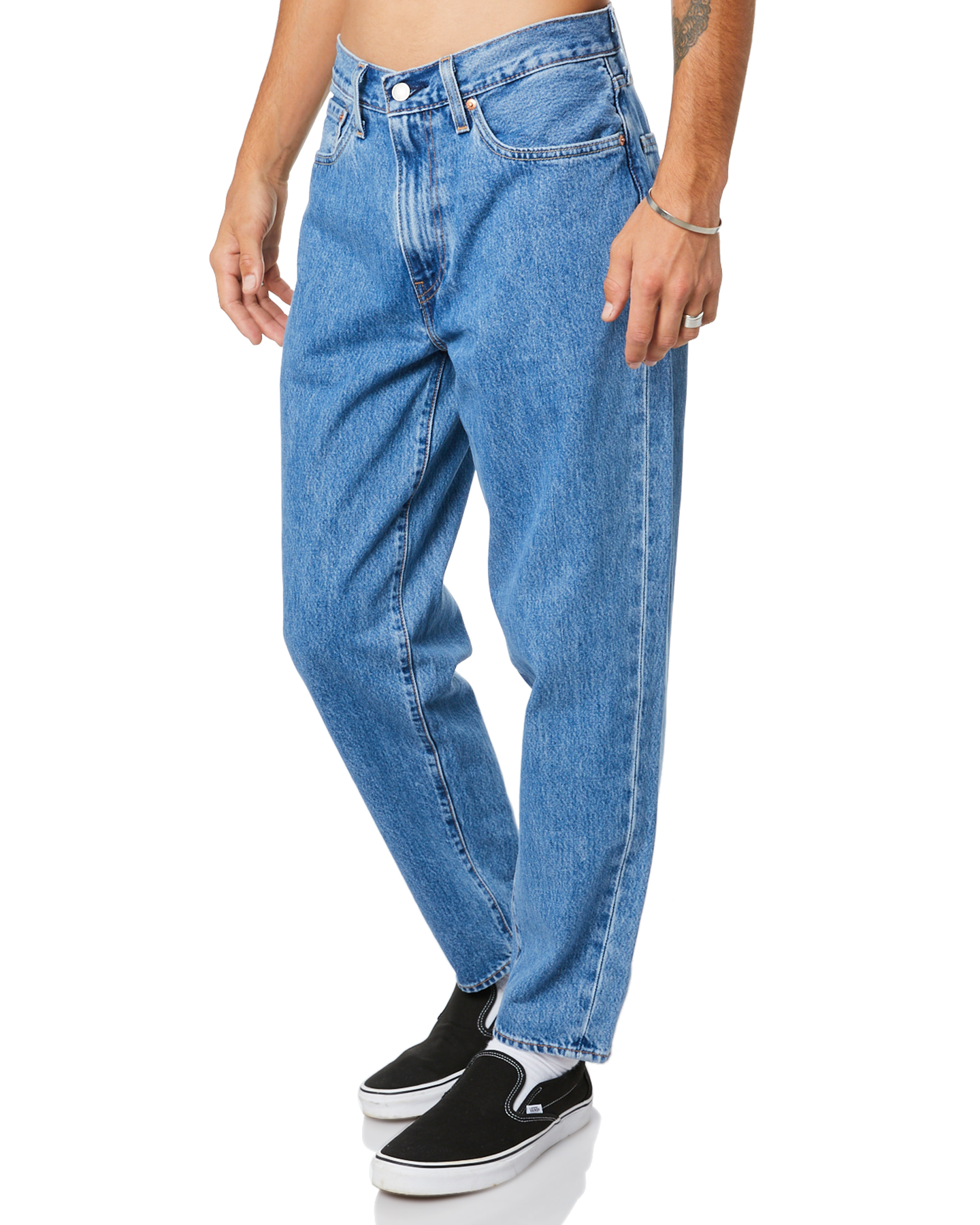 levi's high loose taper black