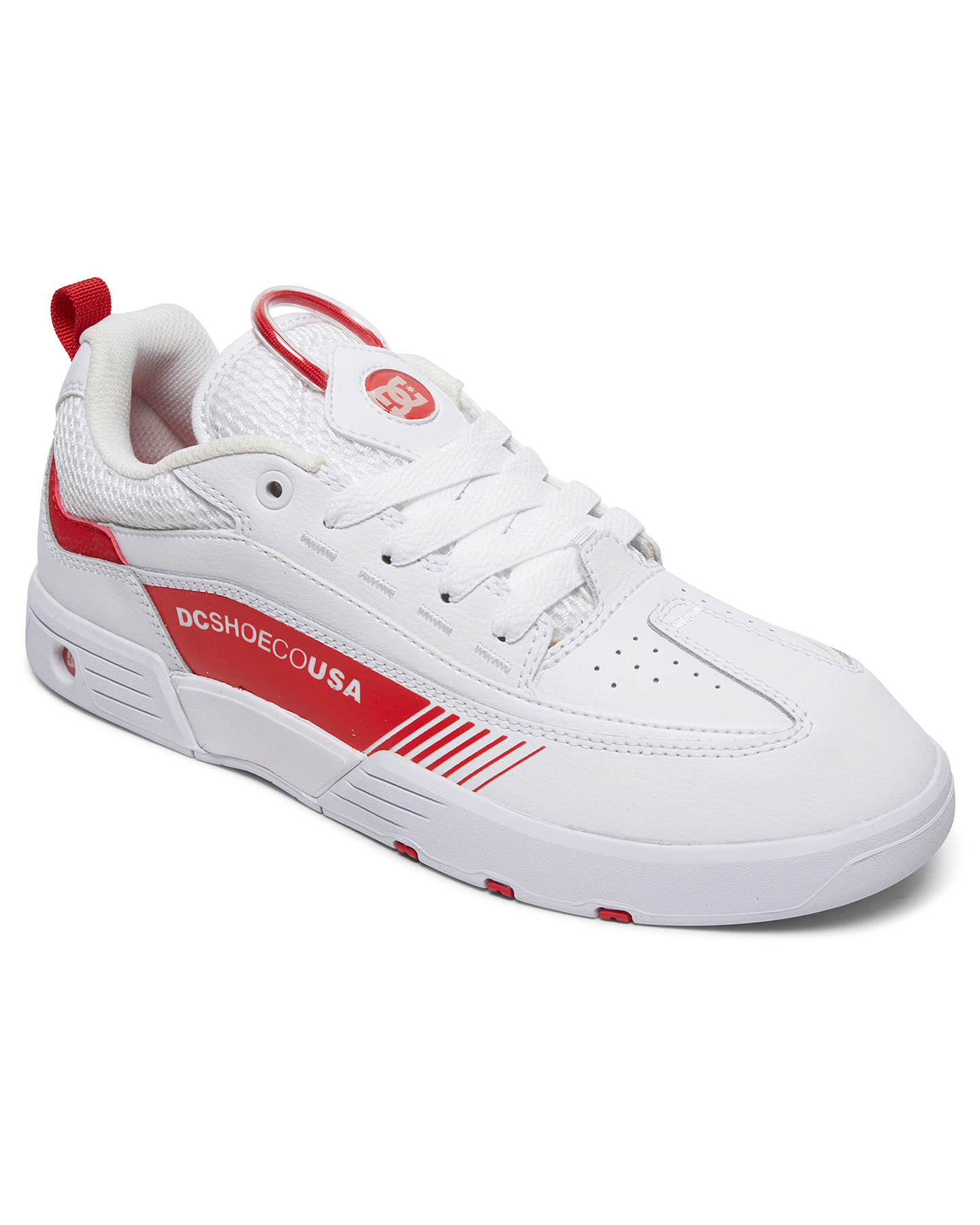 Dc Shoes Mens Legacy 98 Slim Shoe - White/Red | SurfStitch