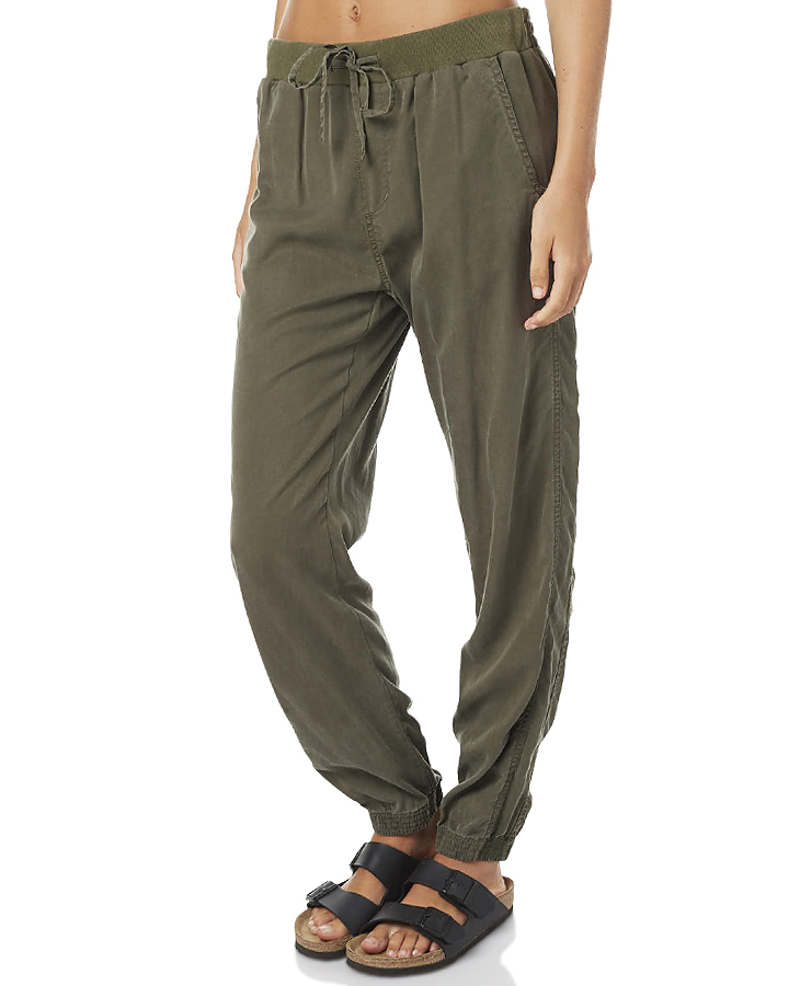 Rusty Leap Womens Pant - Dark Olive | SurfStitch