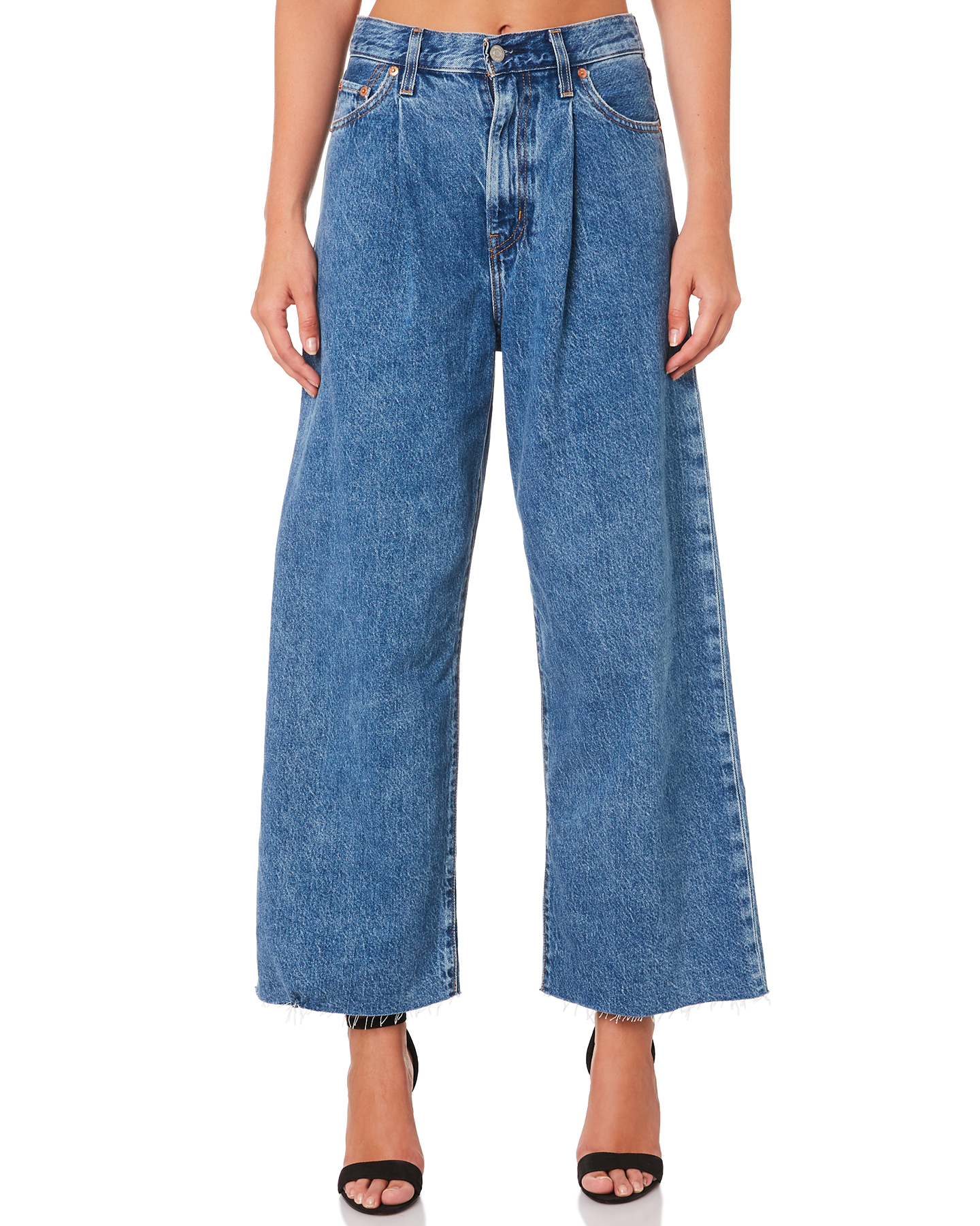 Levi`S Ribcage Pleated Crop Jean - Now And Then | SurfStitch