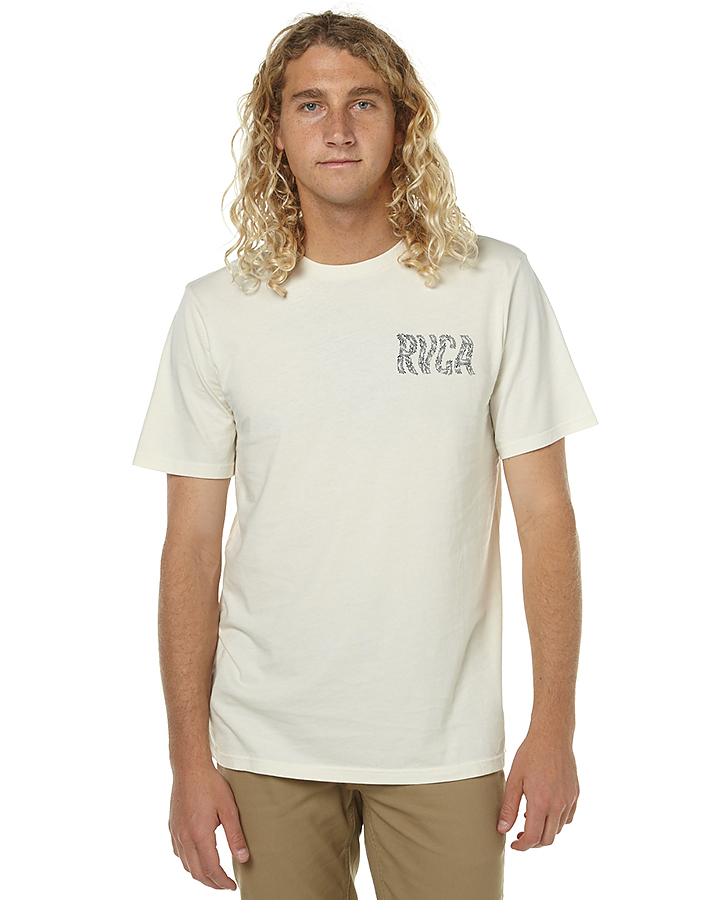 Rvca Lost Vacancy Ss Mens Tee - Vintage White | SurfStitch