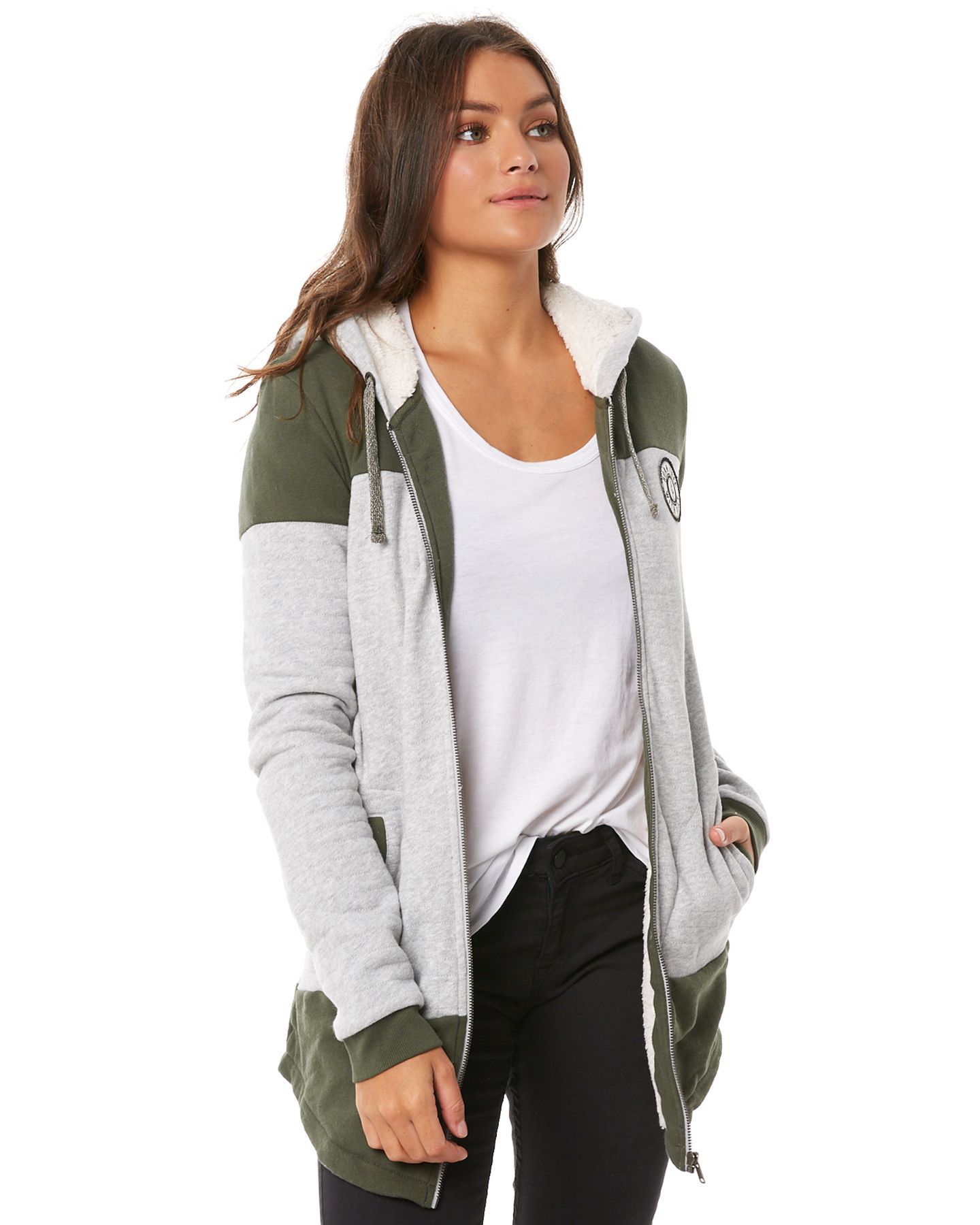 Roxy zip hoodie deals
