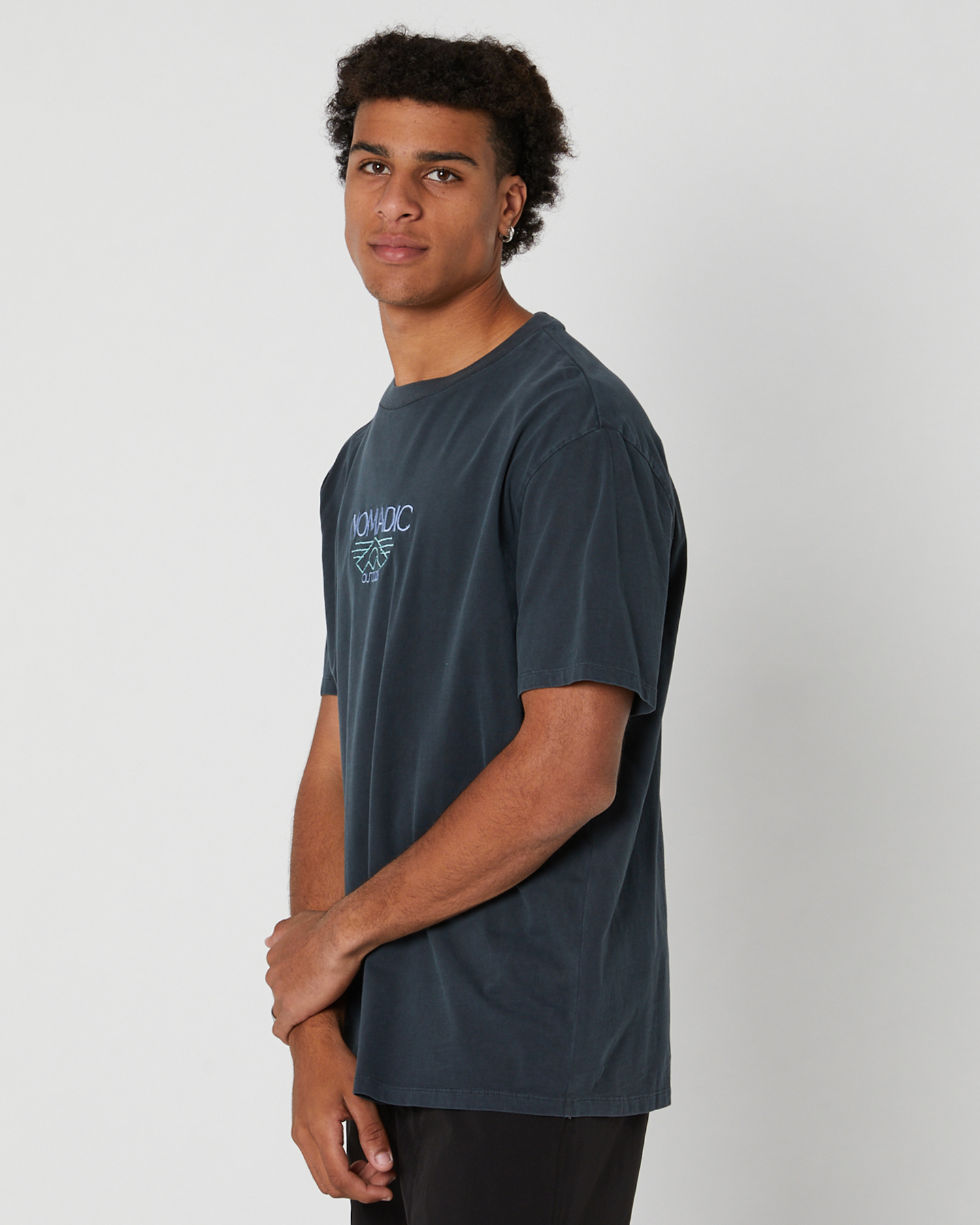Nomadic Paradise Southport Box Fit Tee - Anthracite Black | SurfStitch