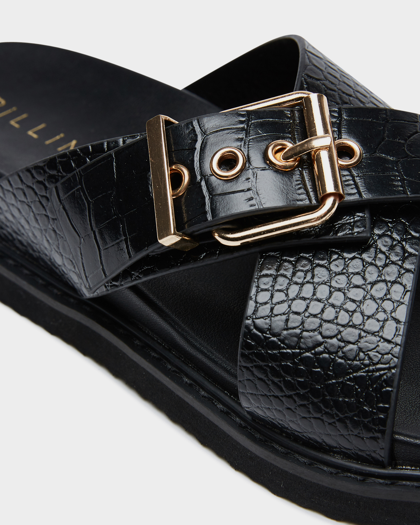 billini dana heel black croc