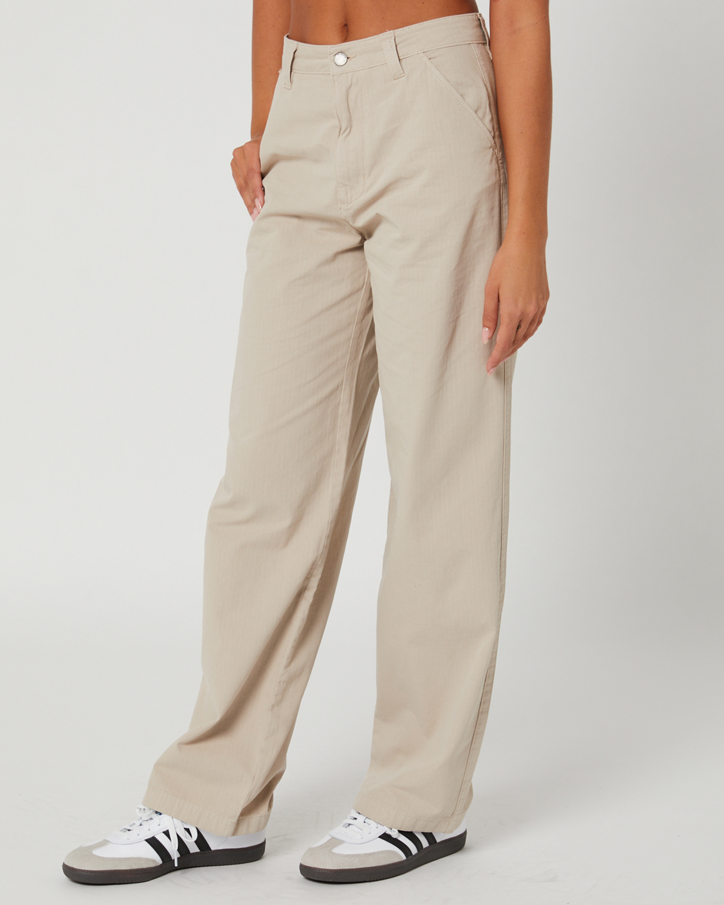 Dr Denim Donna Pants Pale Taupe SurfStitch