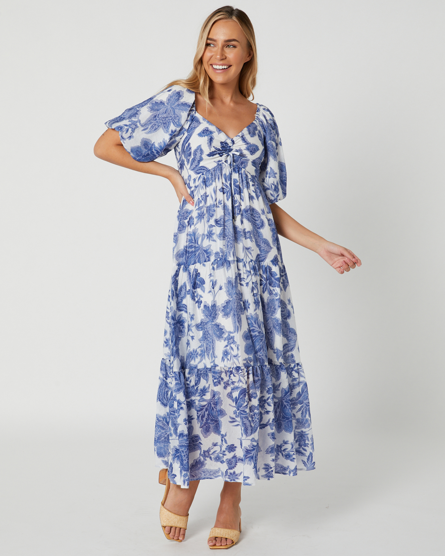 Minkpink Perla Midi Dress - Blue | SurfStitch