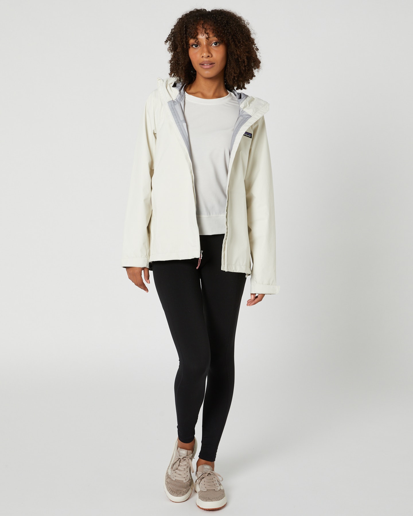 Womens white patagonia jacket top