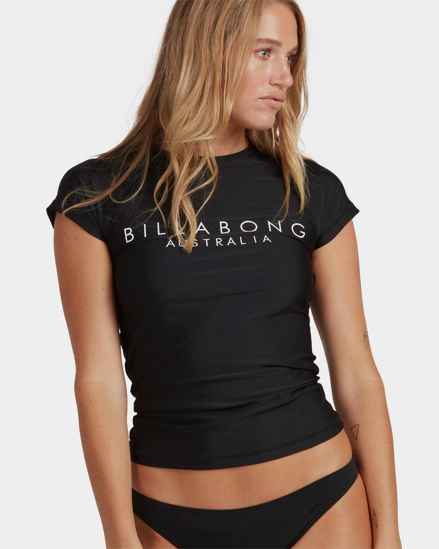 Billabong Serenity Short Sleeve Rash Vest Black Surfstitch