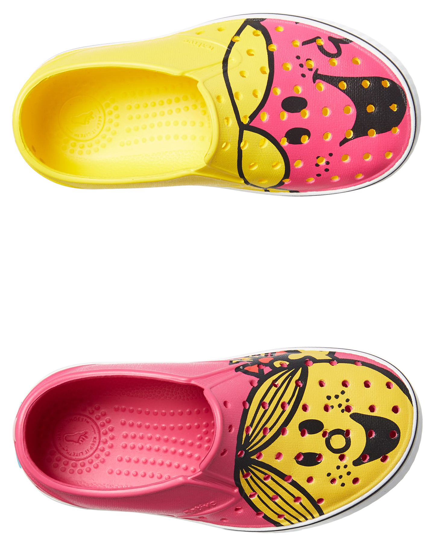 yellow native shoes