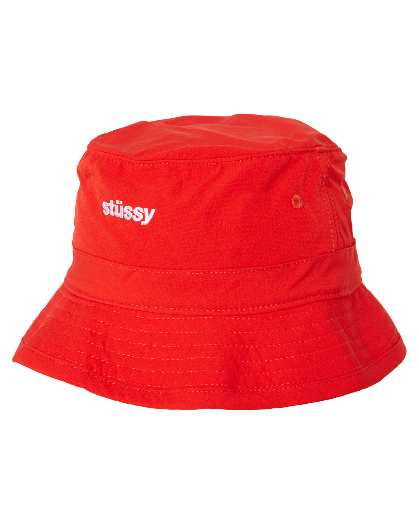 Stussy Italic Bungee Bucket Hat - Red | SurfStitch