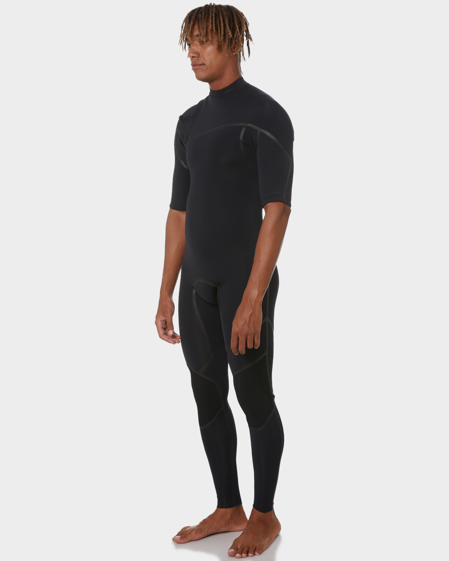 Zion Wetsuits Cortez 2/2 Taped Short Arm Steamer - Black | SurfStitch